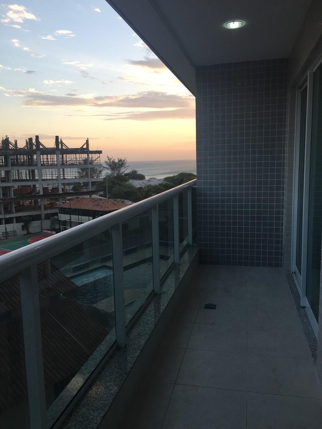 lindo apartamento de 1 quarto com vista para o mar