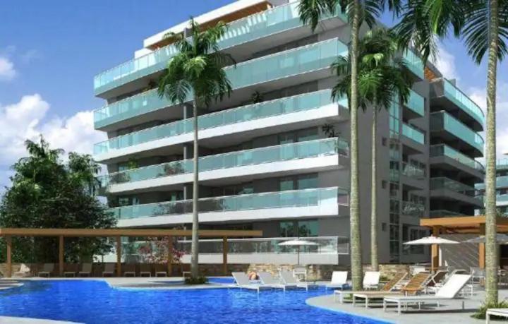 lindo apartamento de 1 quarto com vista para o mar