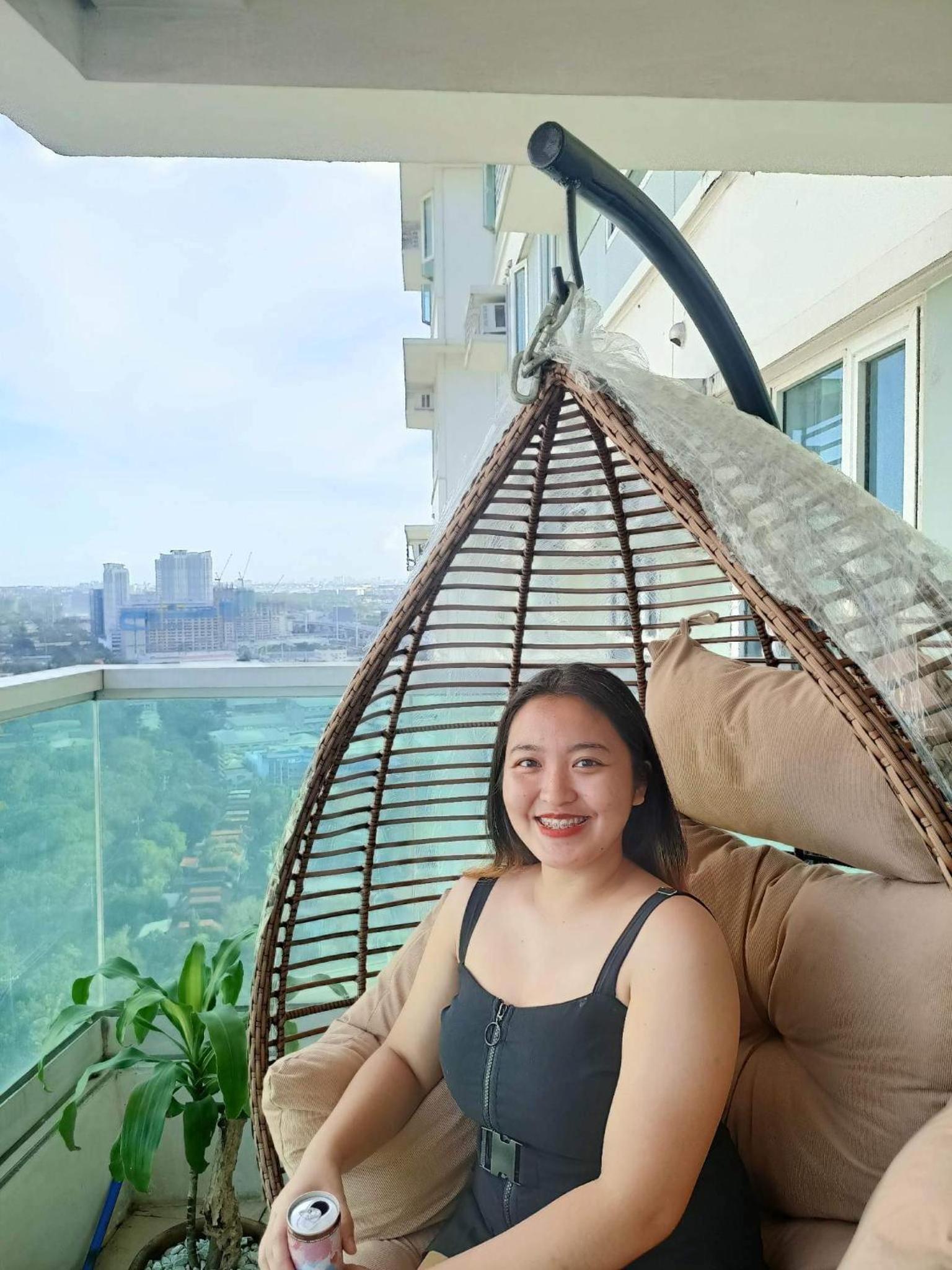 Family size Staycation in Makati with new year's firework balcony view