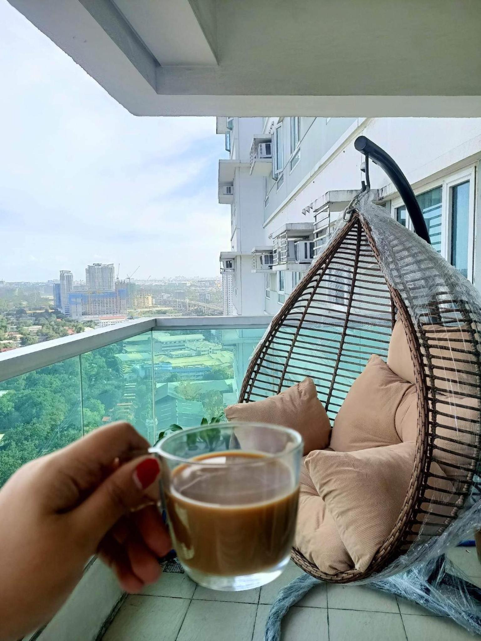 Family size Staycation in Makati with new year's firework balcony view