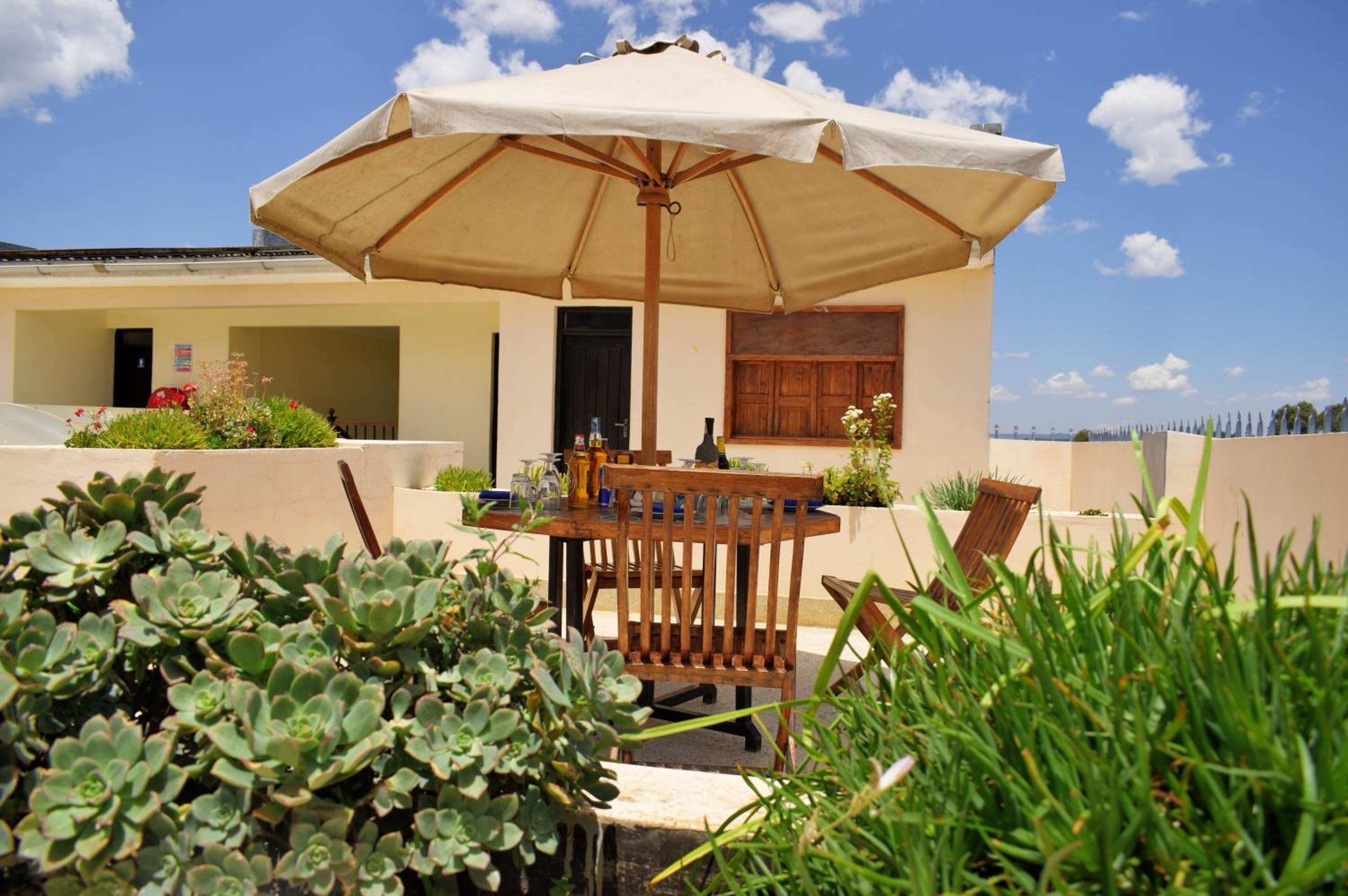 outdoor BBQ area