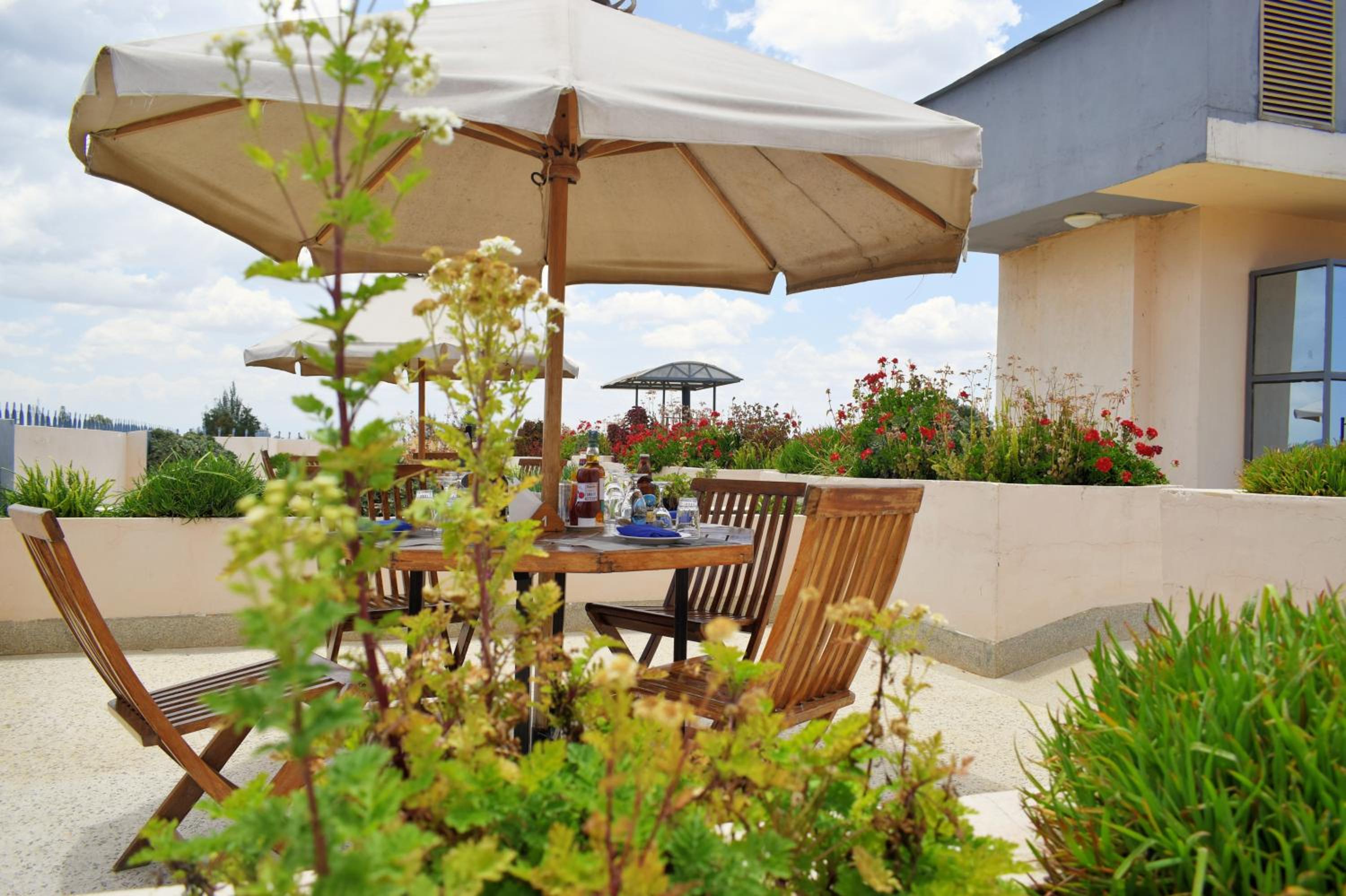outdoor BBQ area