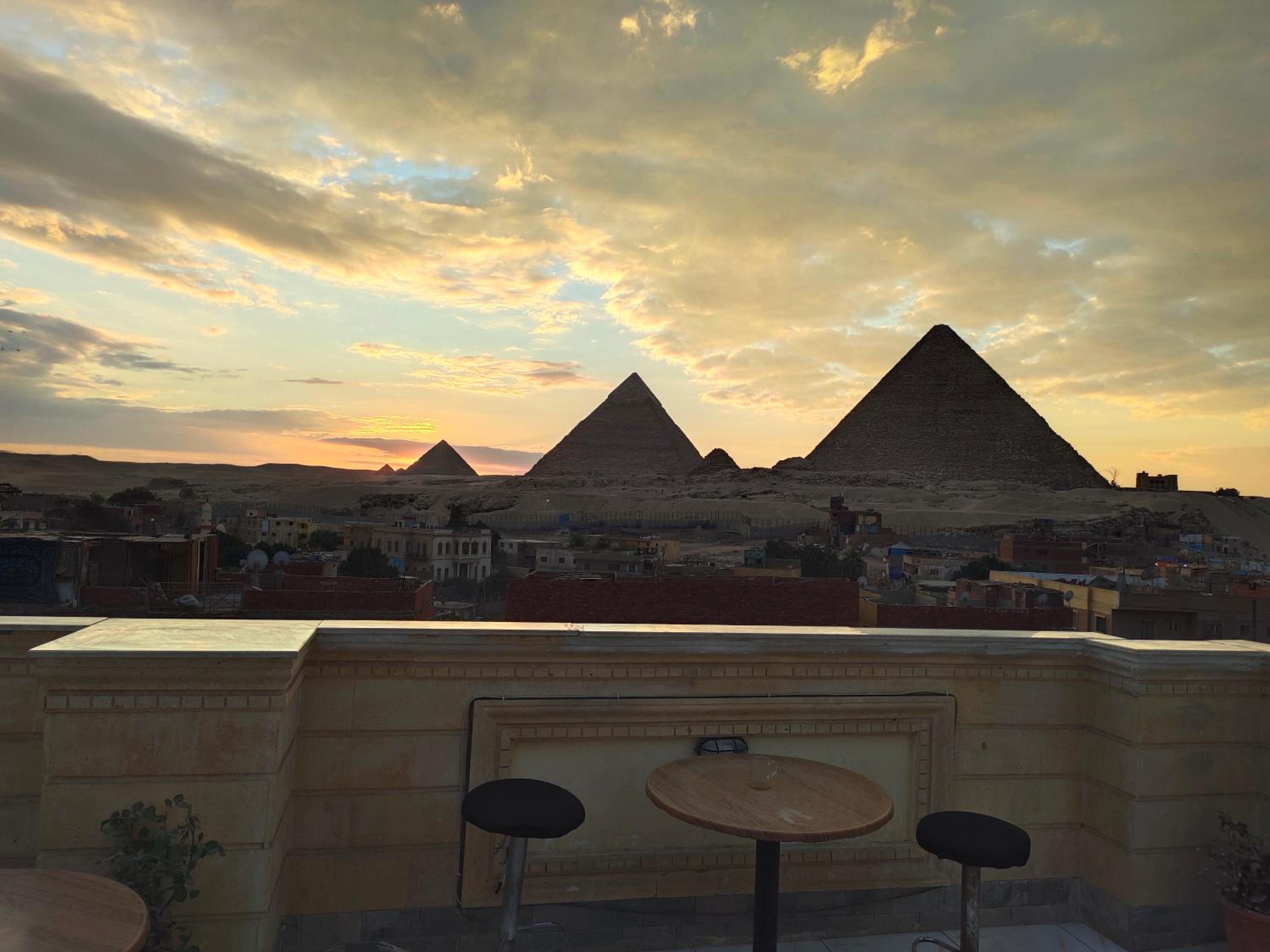 Zeina pyramids view