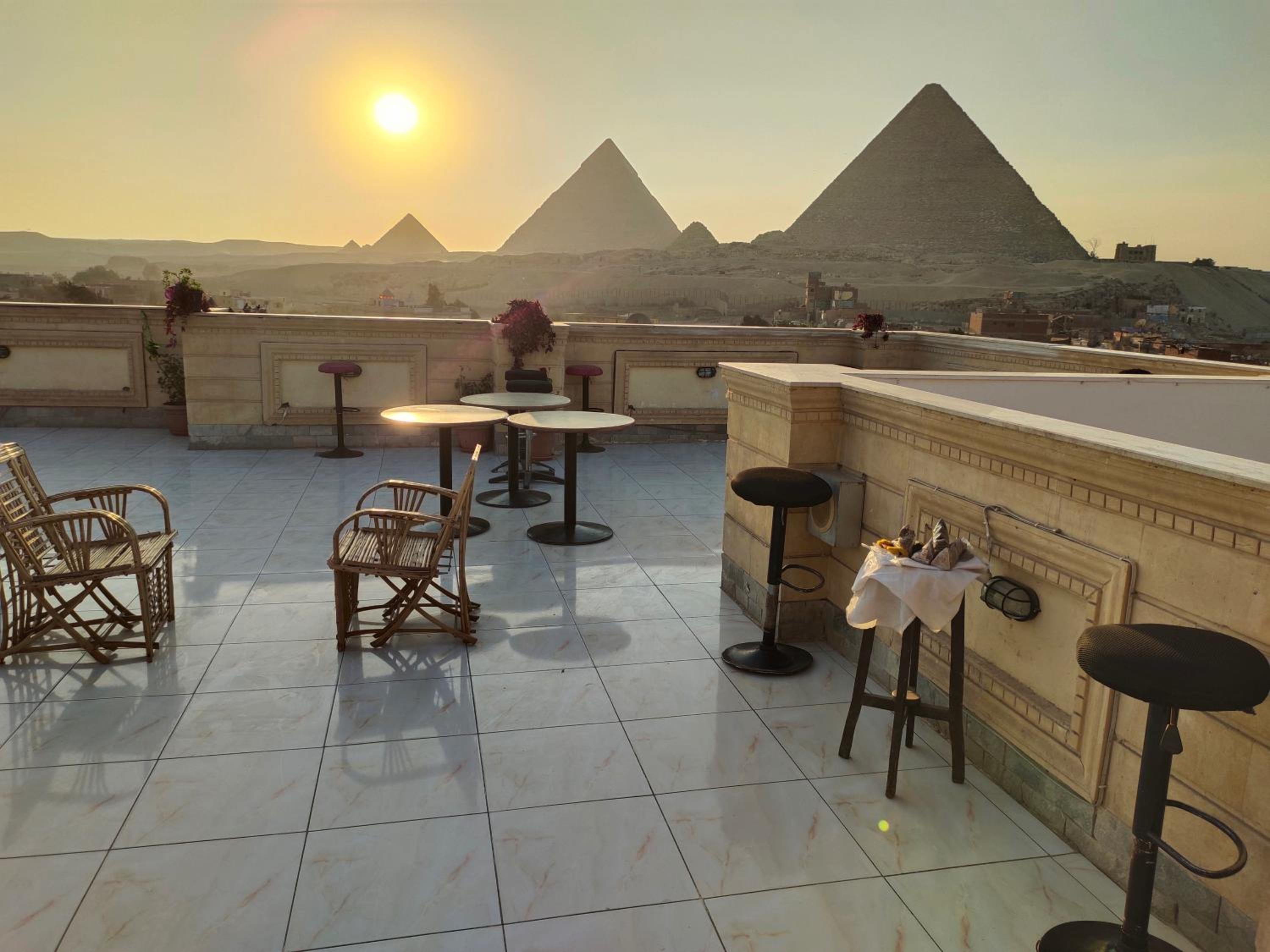 Zeina pyramids view