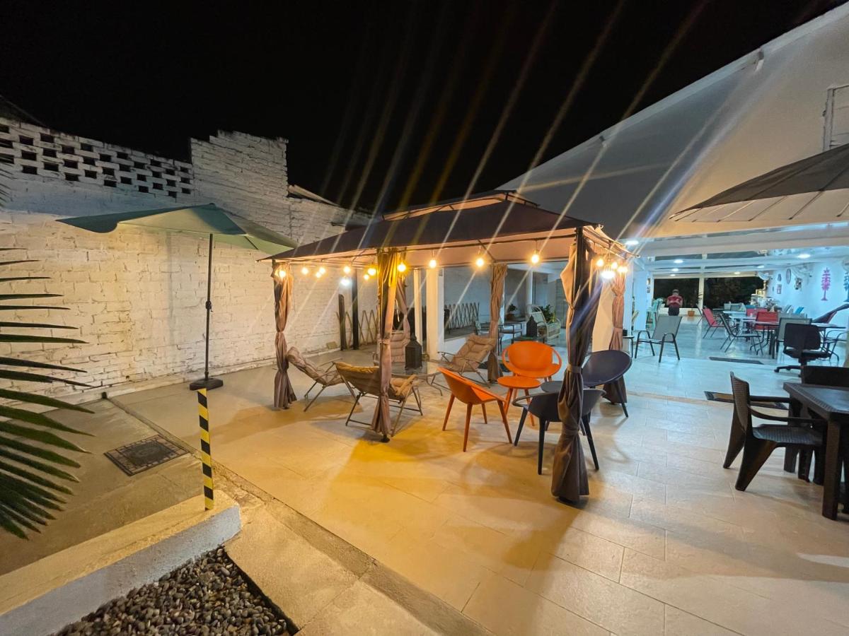 outdoor BBQ area