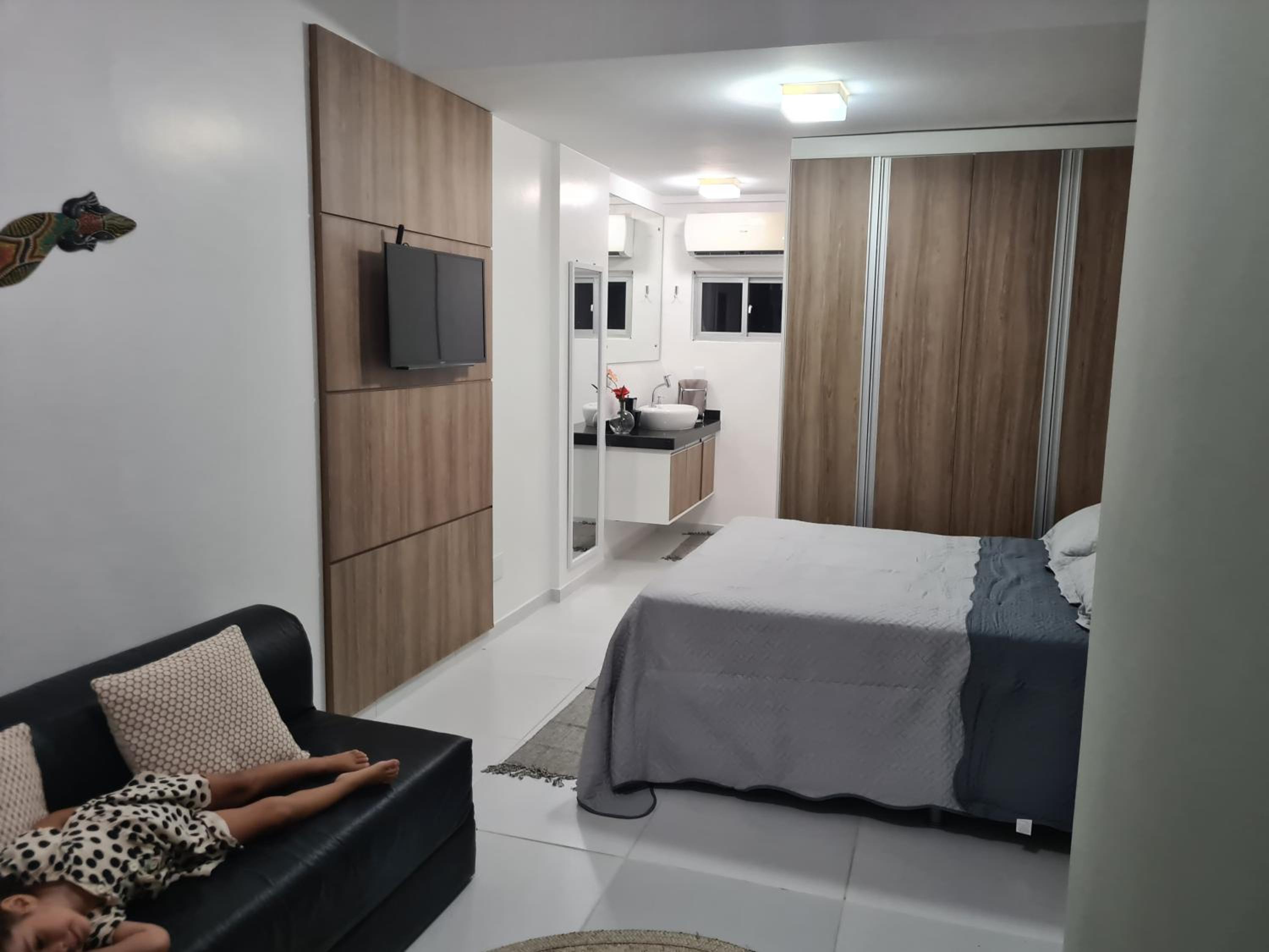 SEA TOWER 204 -Duplex Beira-Mar/quarto climatizado