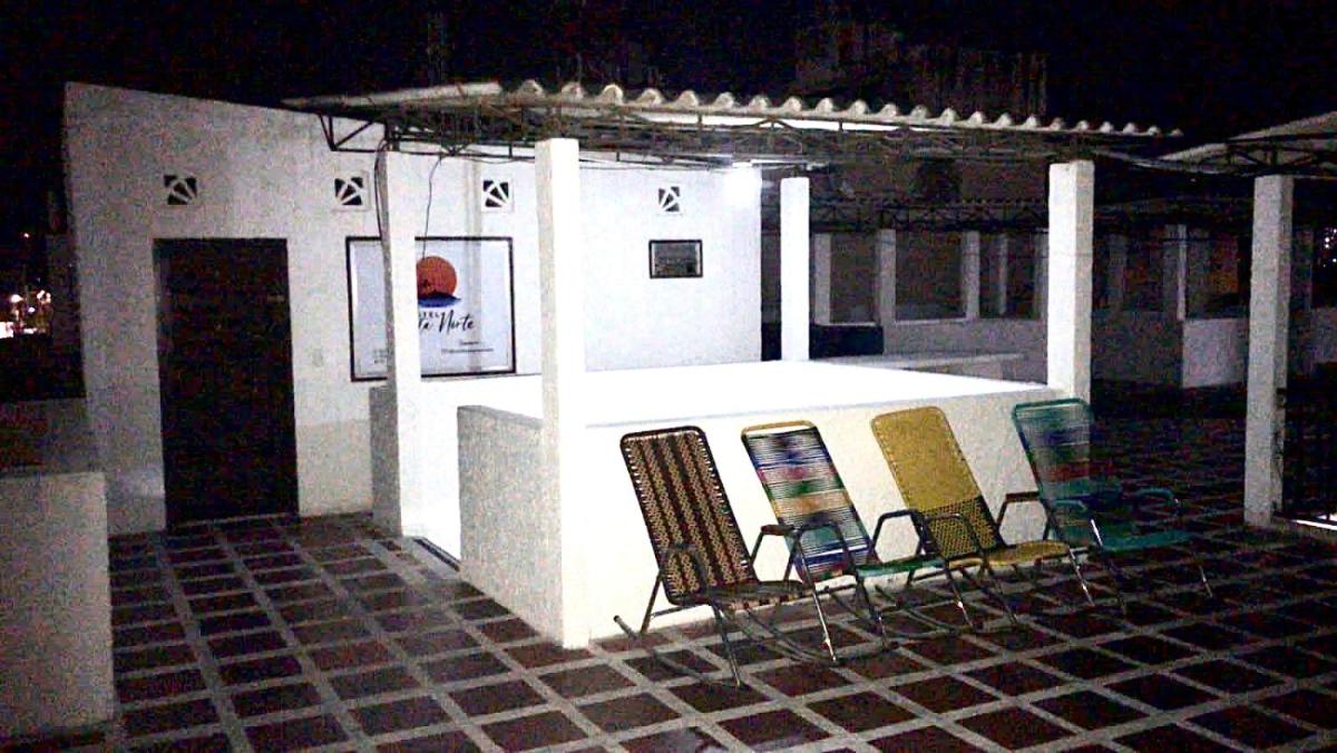 outdoor BBQ area