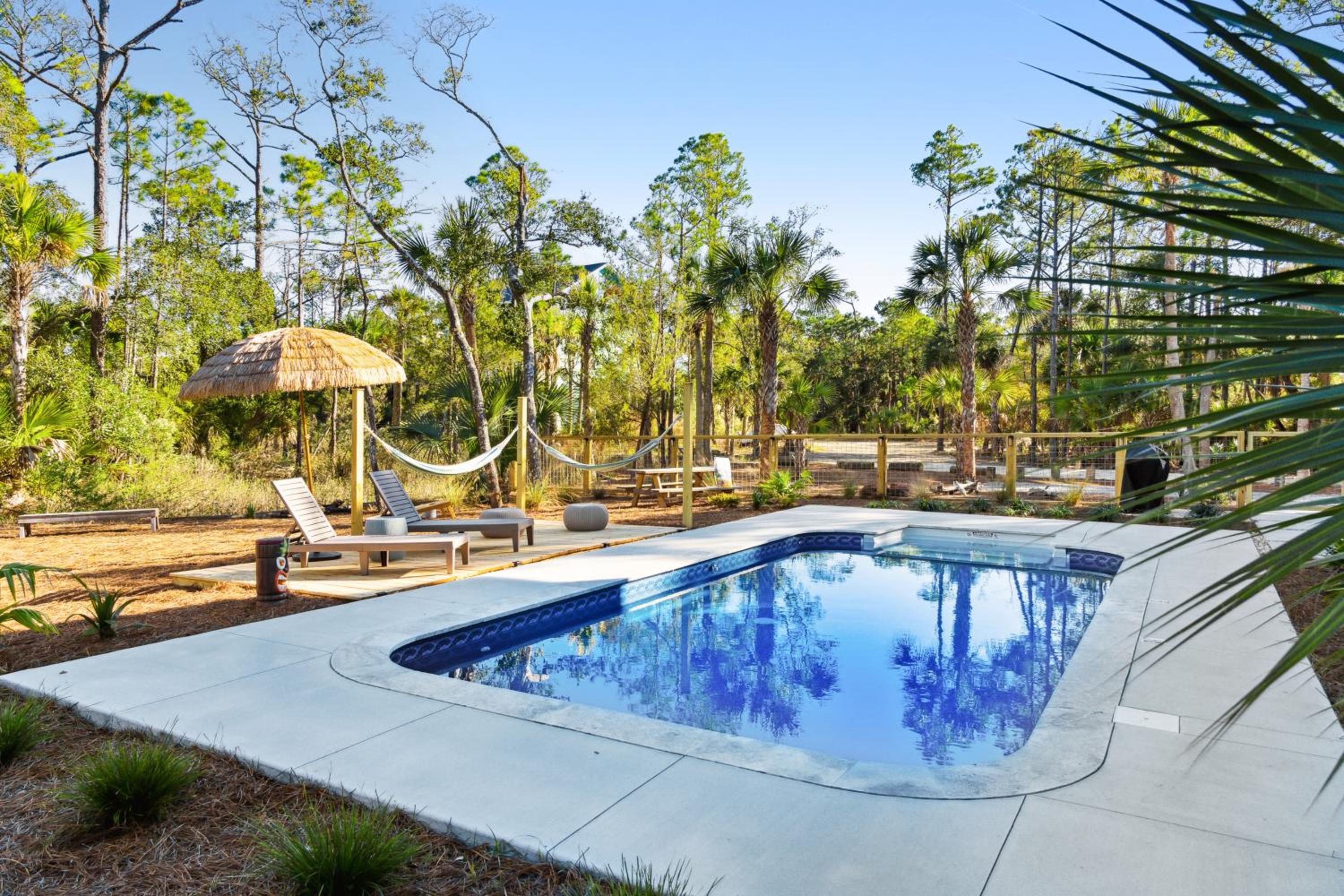 Red Sunset Sanctuary Secluded Area Private Pool view 3