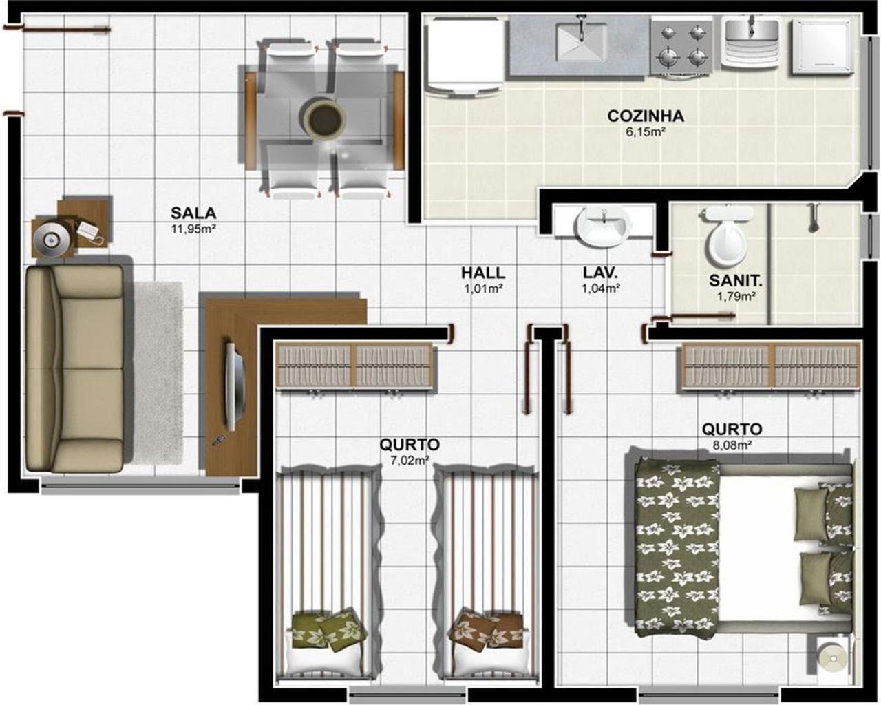 Apartamento aconchegante próximo à UFS