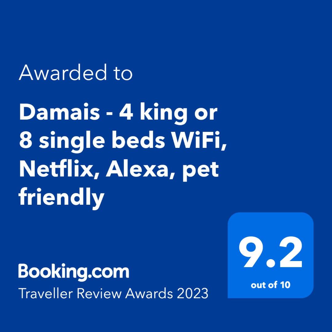 Damais - 4 king or 8 single beds WiFi, Netflix, Alexa, pet friendly