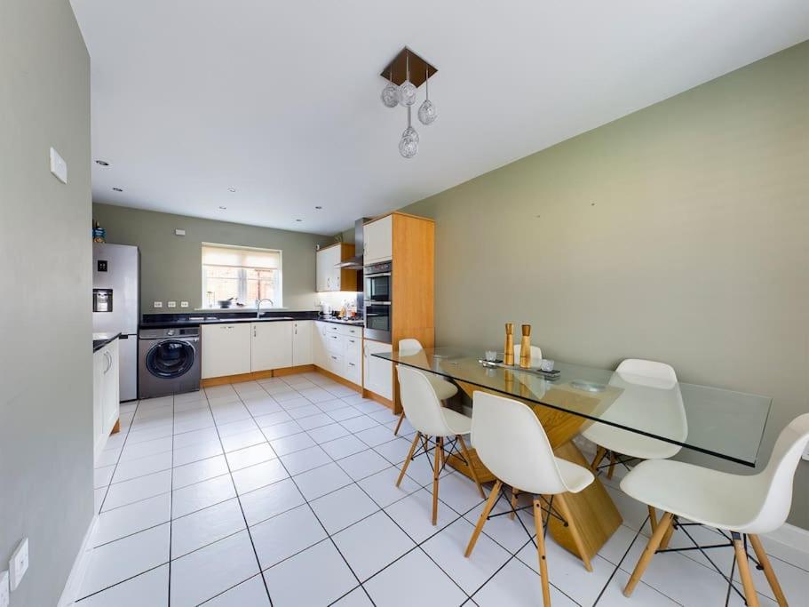 Detached family house with private garden.