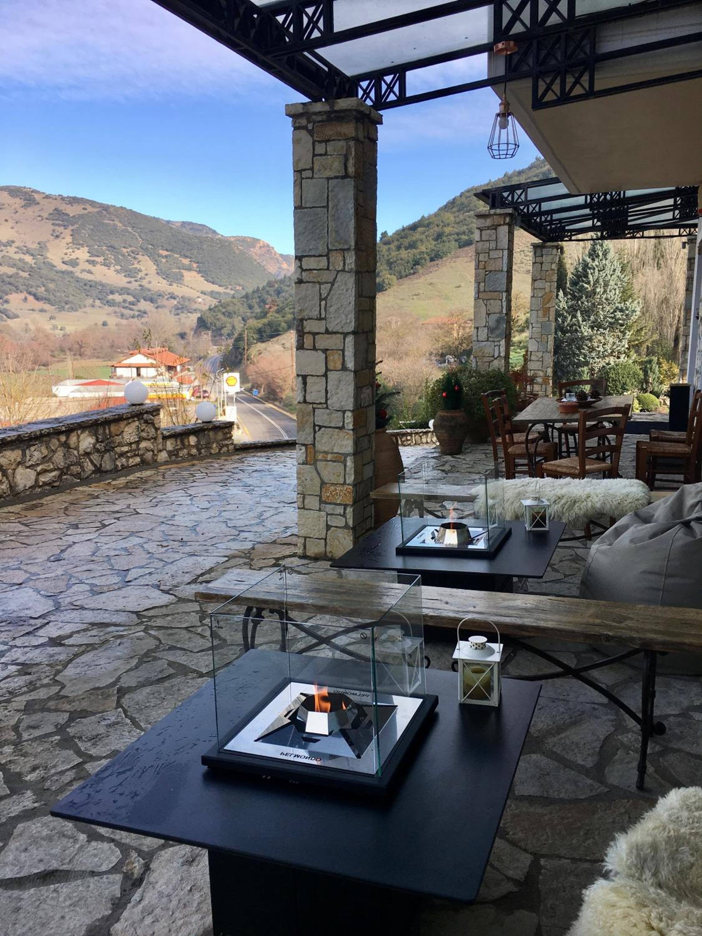 outdoor BBQ area