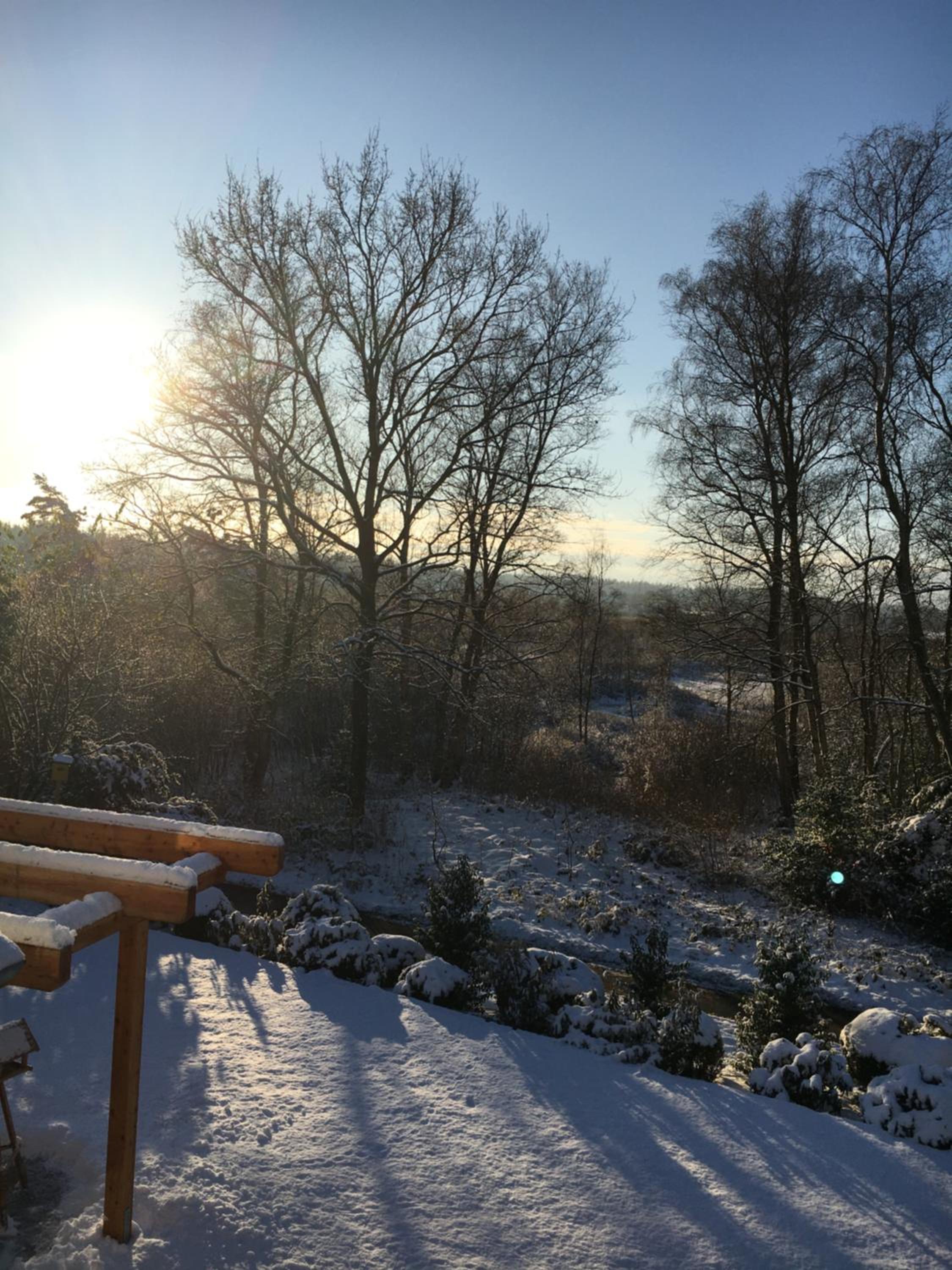 Moorblick! Große Dachwohnung mit Kamin und Sauna