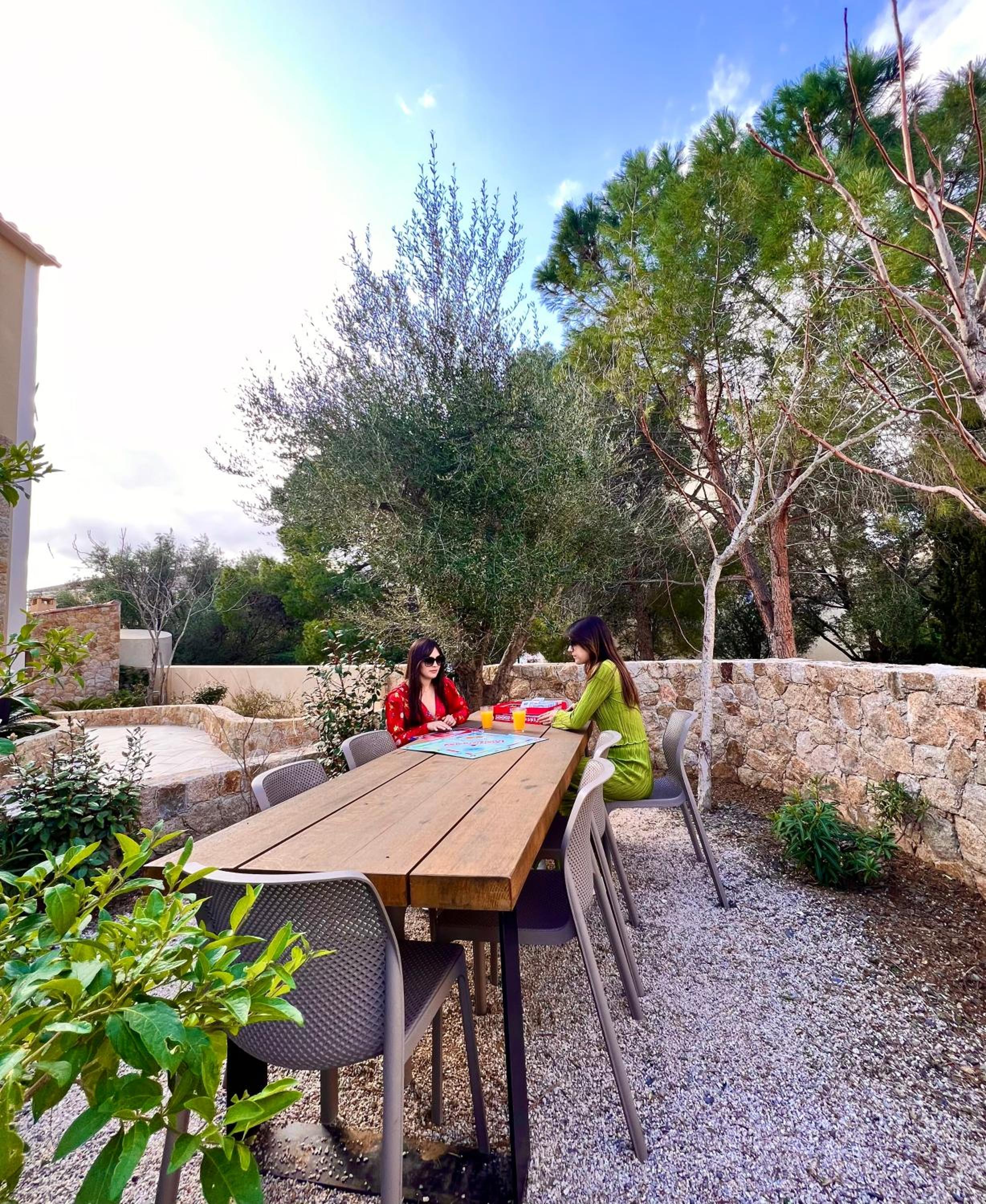 outdoor BBQ area