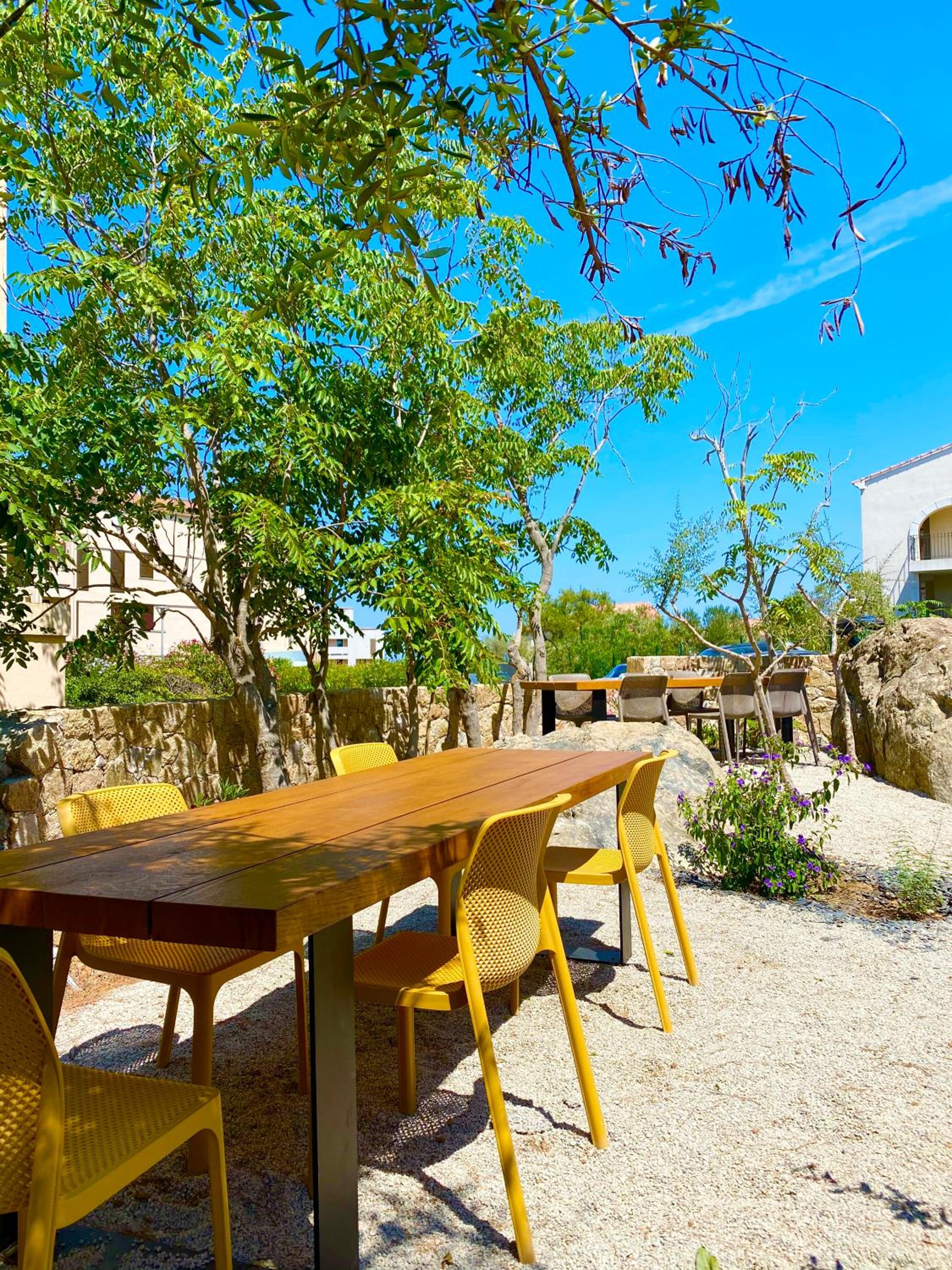 outdoor BBQ area