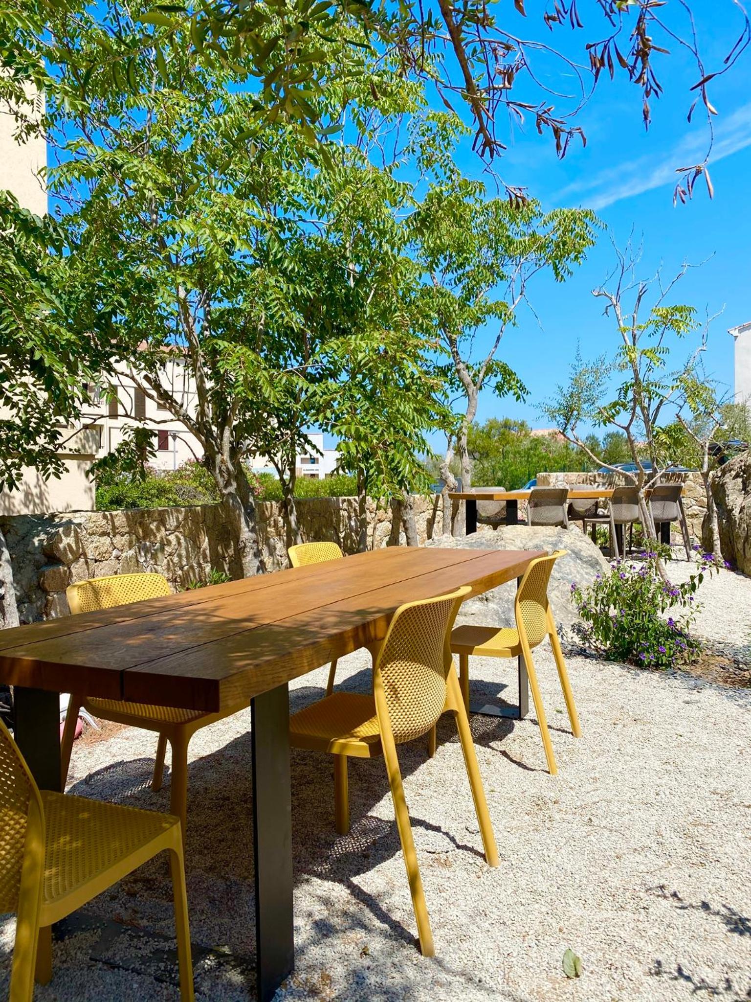 outdoor BBQ area