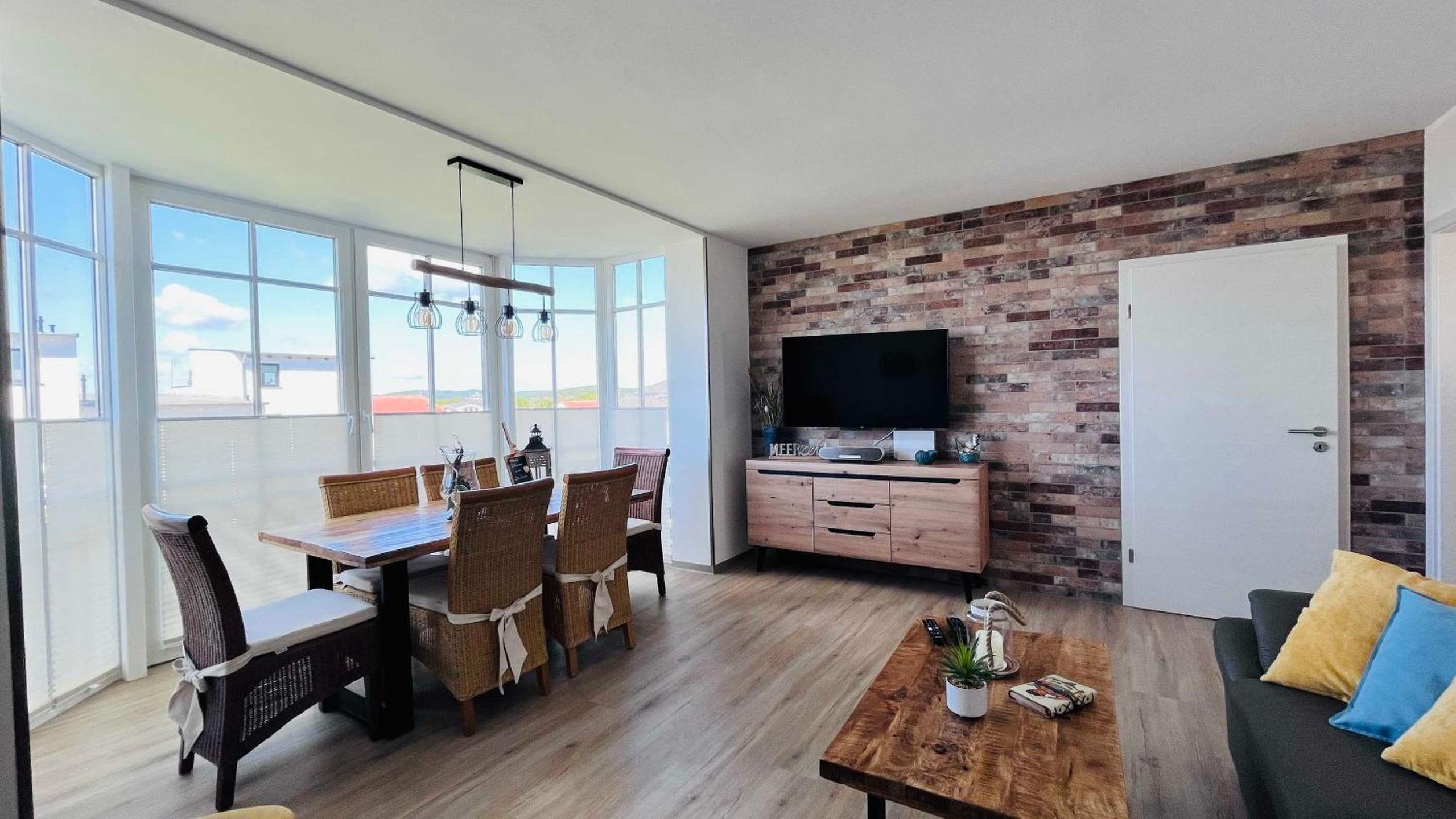 Ferienappartement mit Seeblick in der Villa Columba