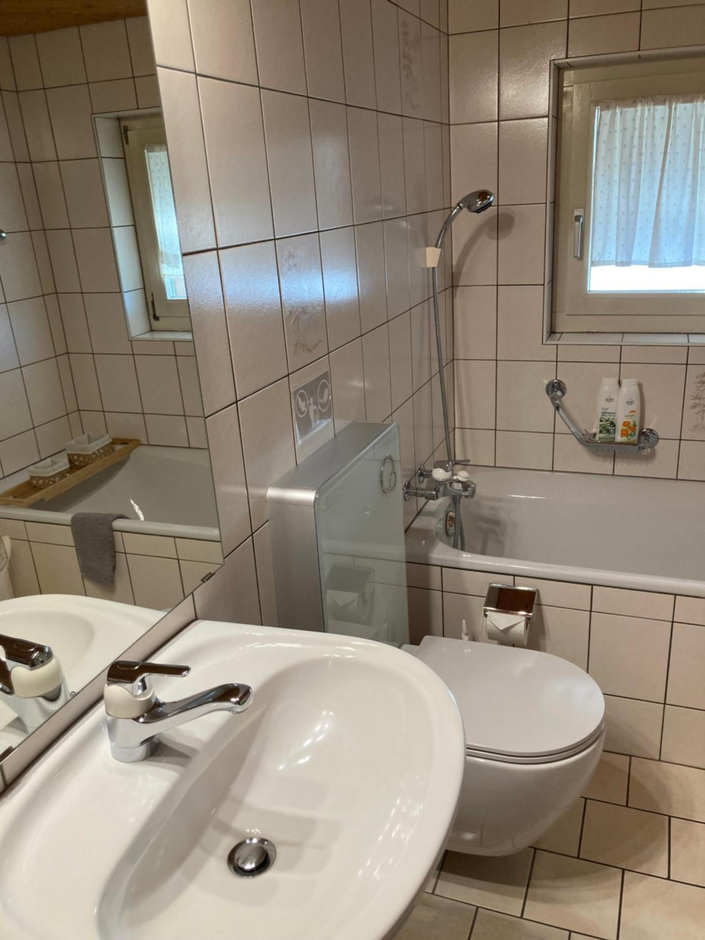 Appartement mit Alpensicht, beheiztem Pool, Garten