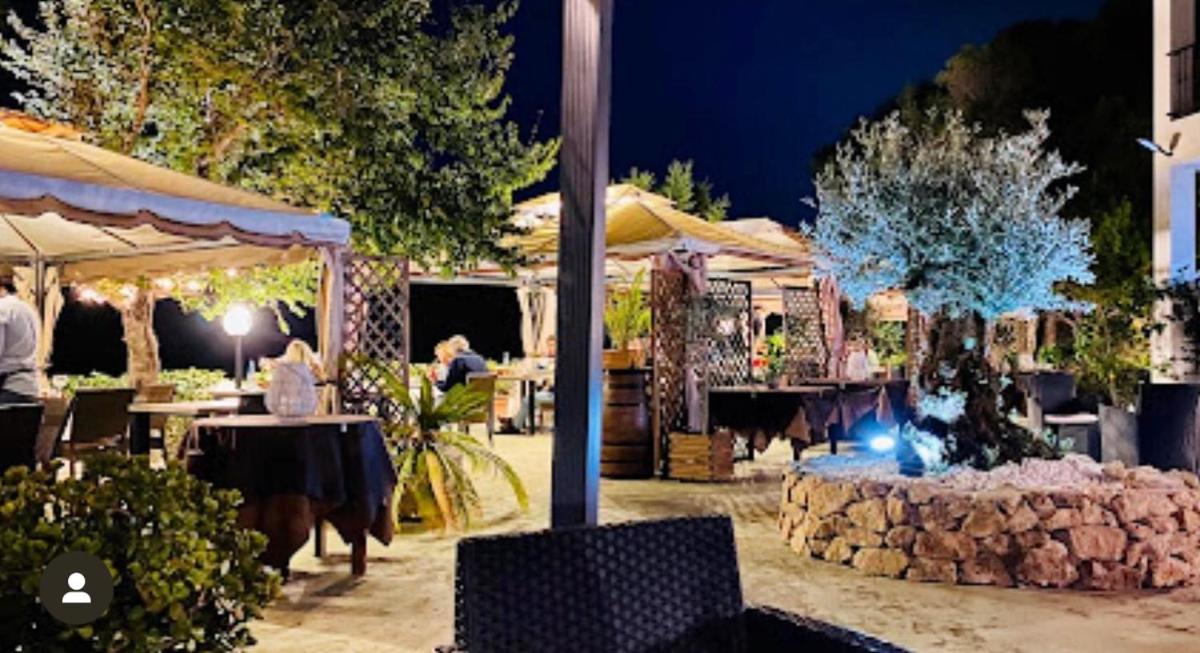 outdoor BBQ area