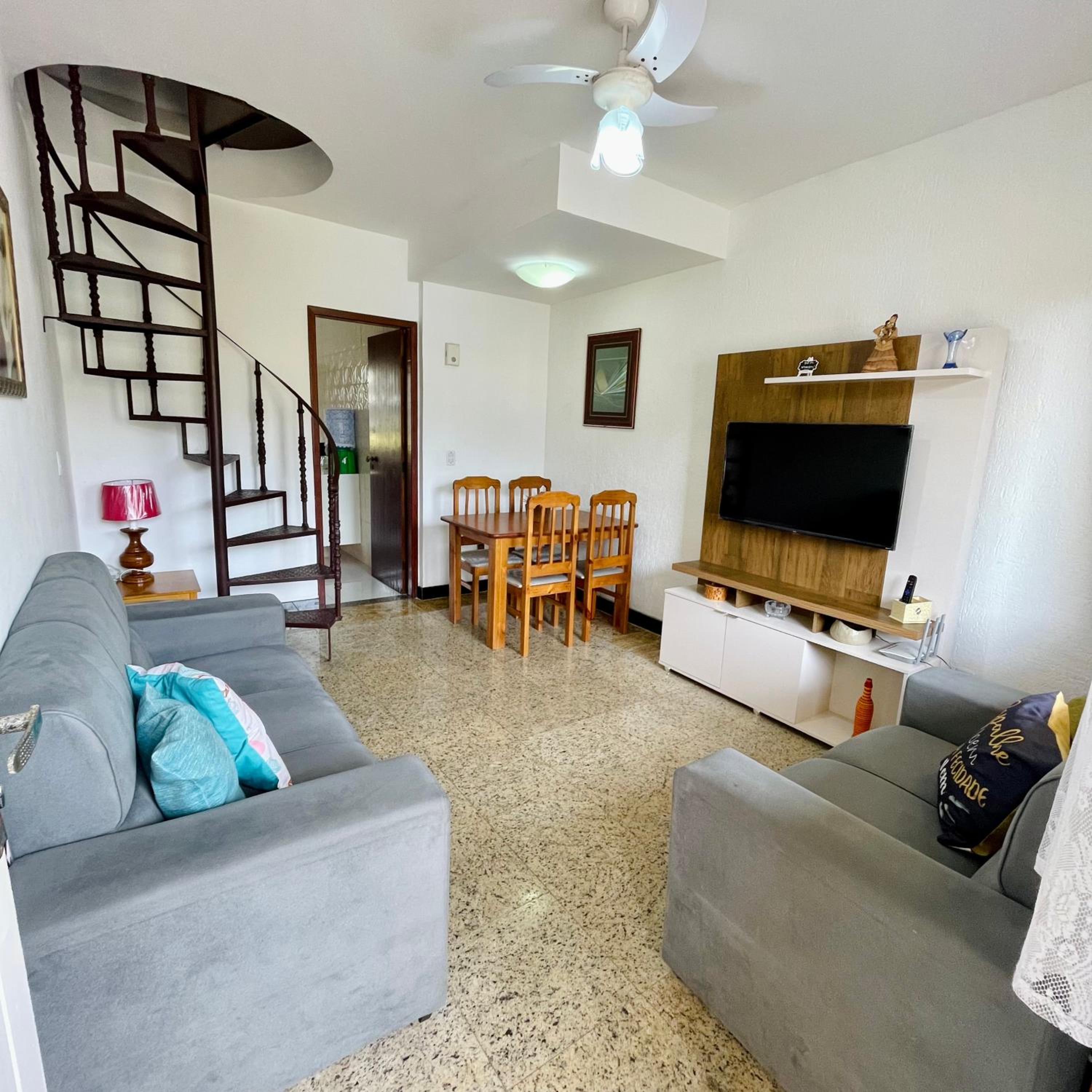 Duplex Miramar Praia das Dunas - Pé na Areia - Ar Condicionado