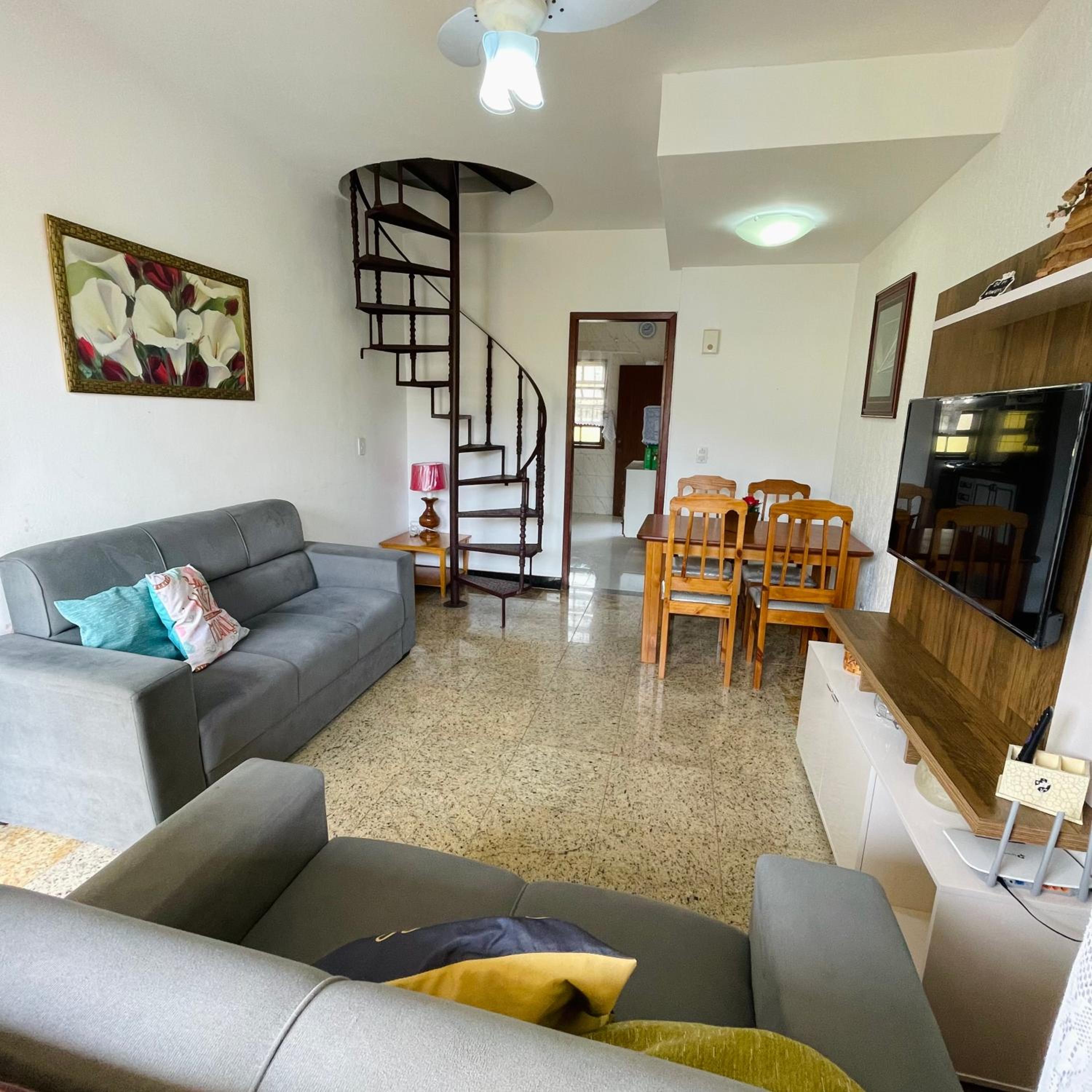 Duplex Miramar Praia das Dunas - Pé na Areia - Ar Condicionado