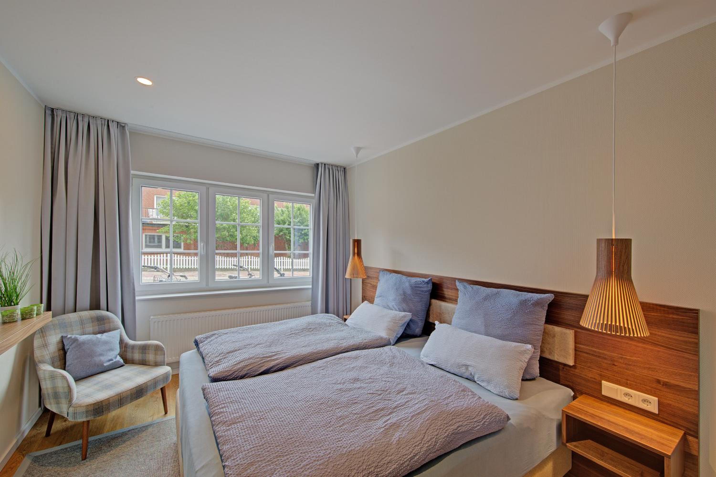 Endlich Theda en Juist — hotel room
