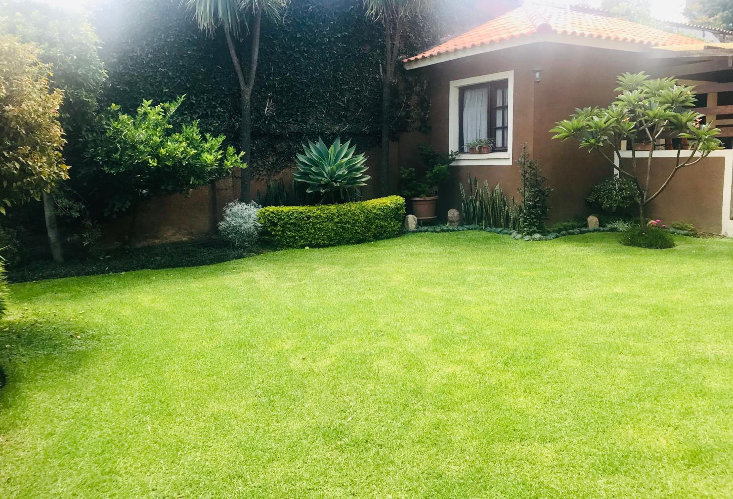 Apartamento con jardin
