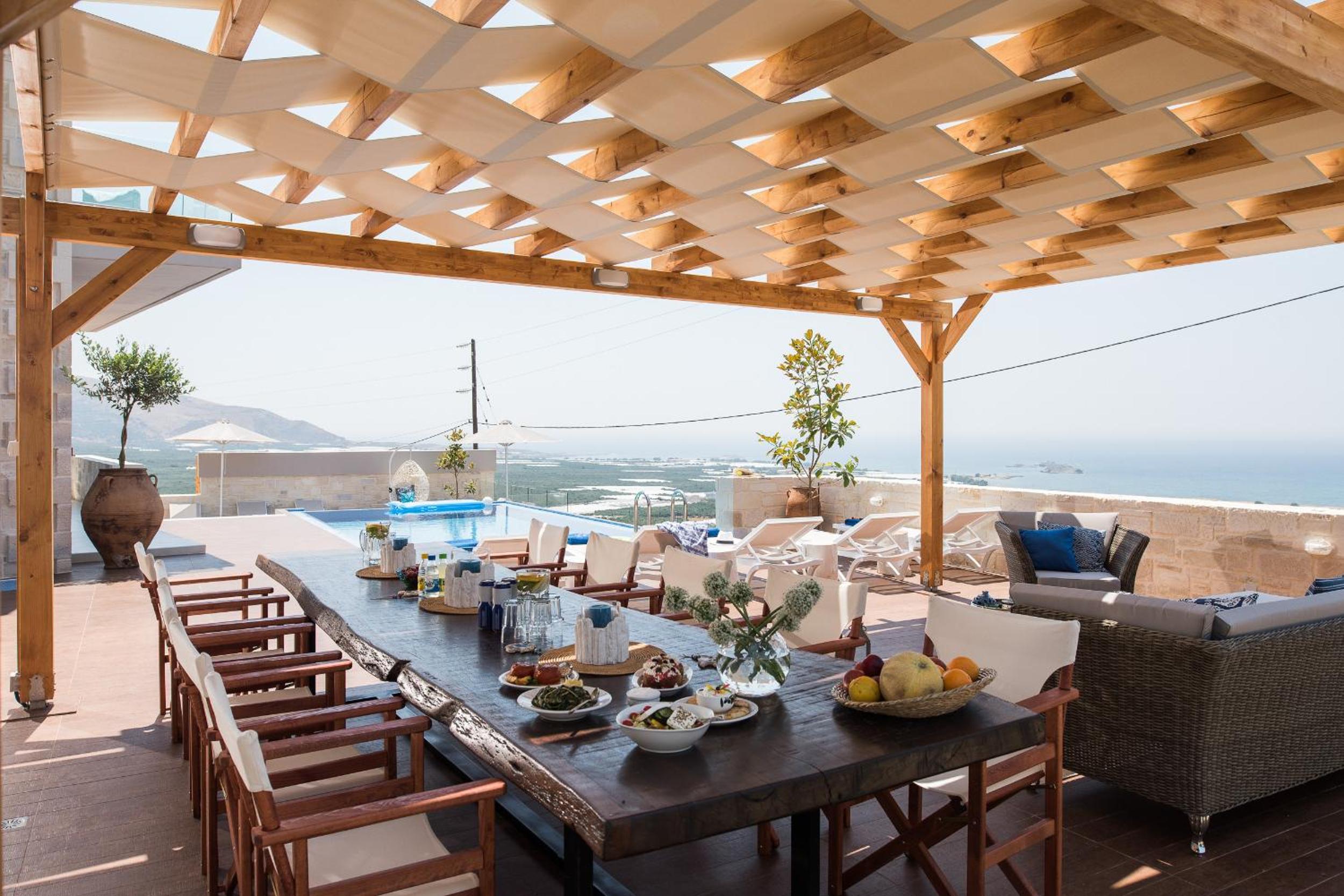 Falasarna Luxury Villas I Private "heated" pools, ideal for groups view 3