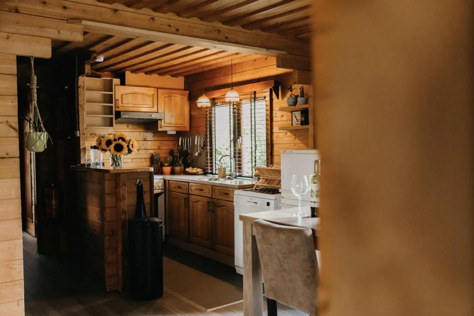 Cosy and romantic forest house view 2