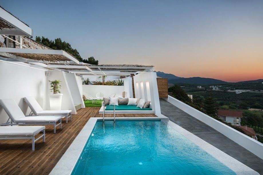 Luxury Villa Crete Villa Saphire 3 Bedroom Sea View Chania view 3