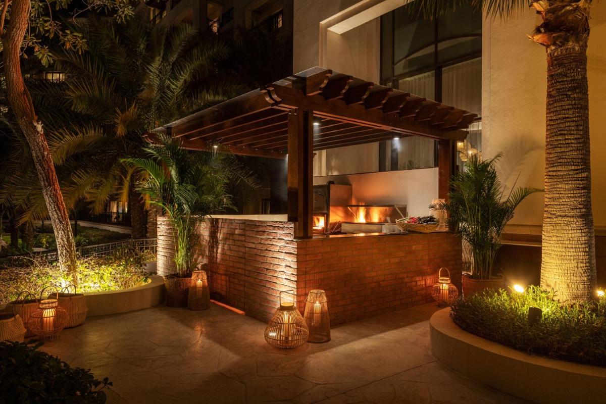 outdoor BBQ area