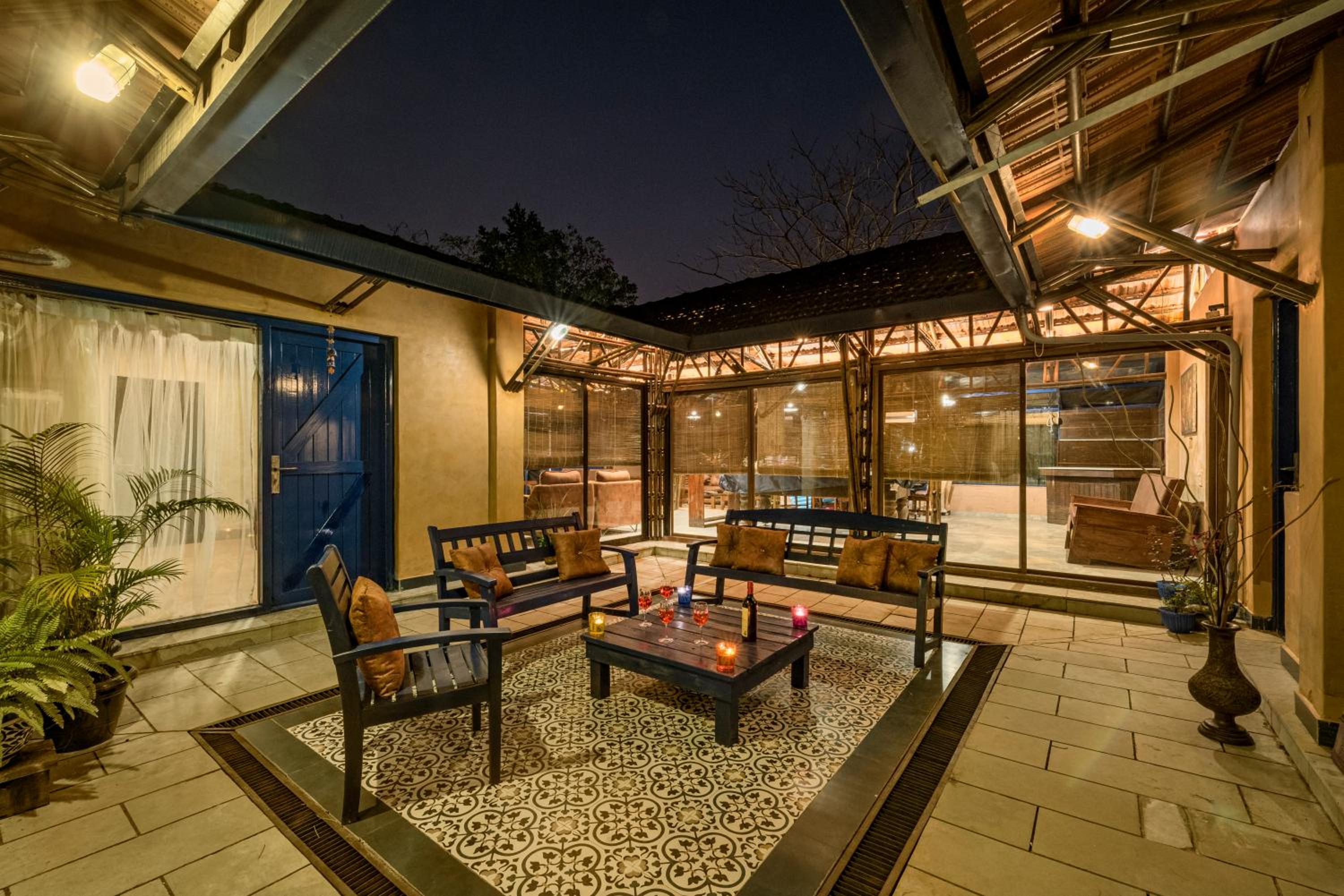 SaffronStays Terra Soul - 3BR eco-luxury pet-friendly pool villa with gazebos, bar & fish pond near Imagica & Pali Temple view 2