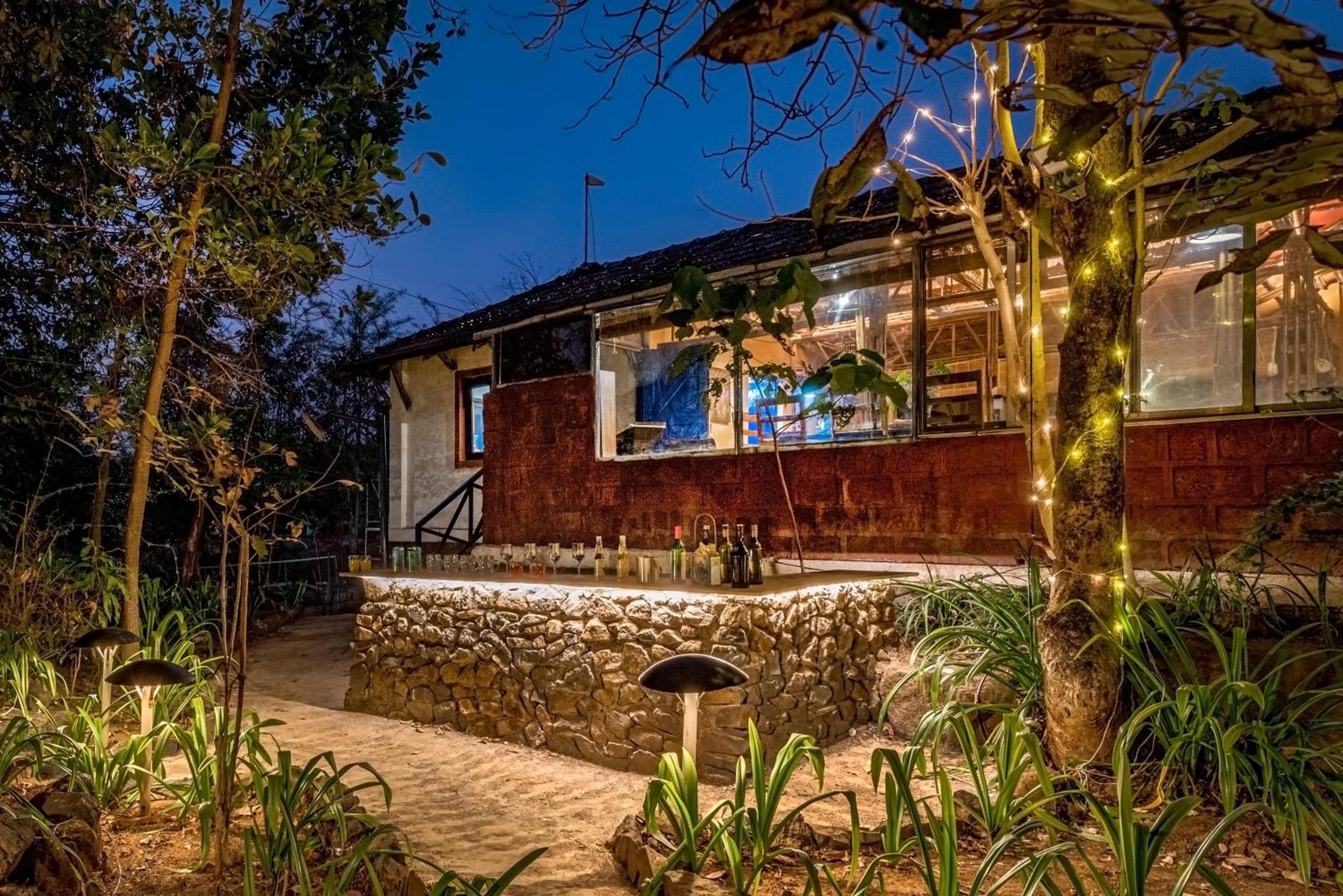 SaffronStays Terra Soul - 3BR eco-luxury pet-friendly pool villa with gazebos, bar & fish pond near Imagica & Pali Temple view 3