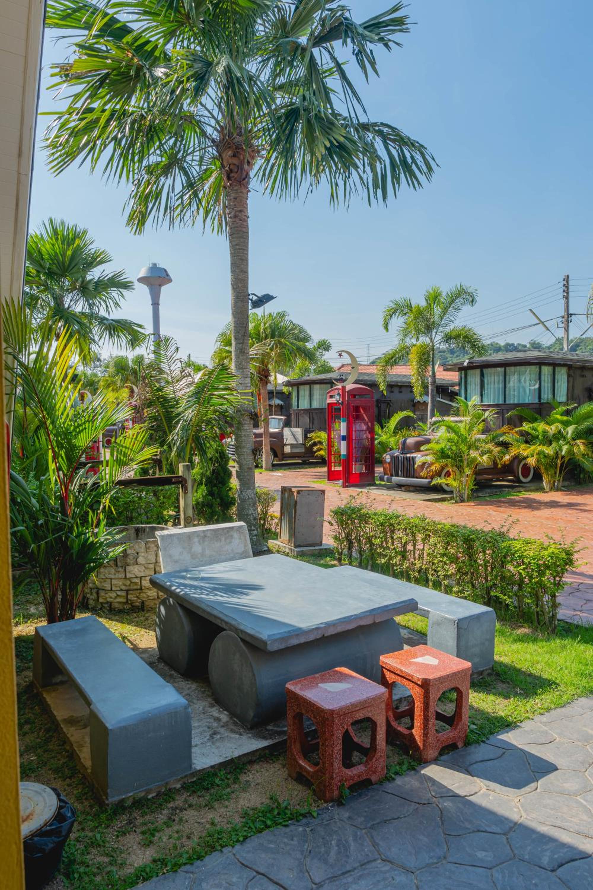 outdoor BBQ area
