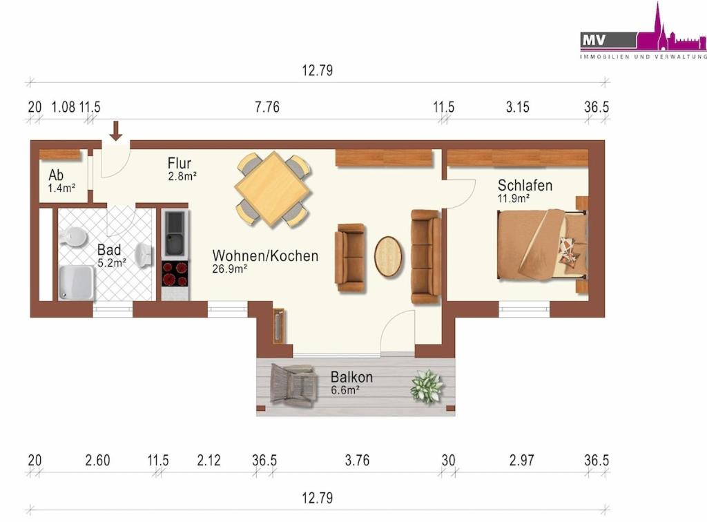 OSTSEEBAD KOSEROW FERIENWOHNUNG PUSTEBLUME, 2-4 Personen