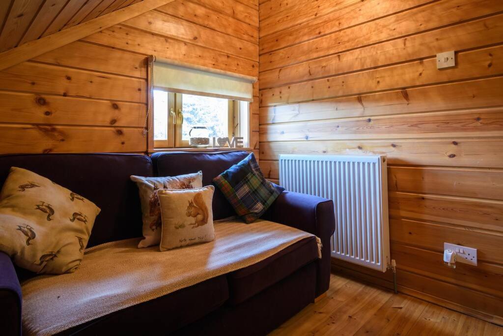 Red Squirrel log cabin with hot tub view 3