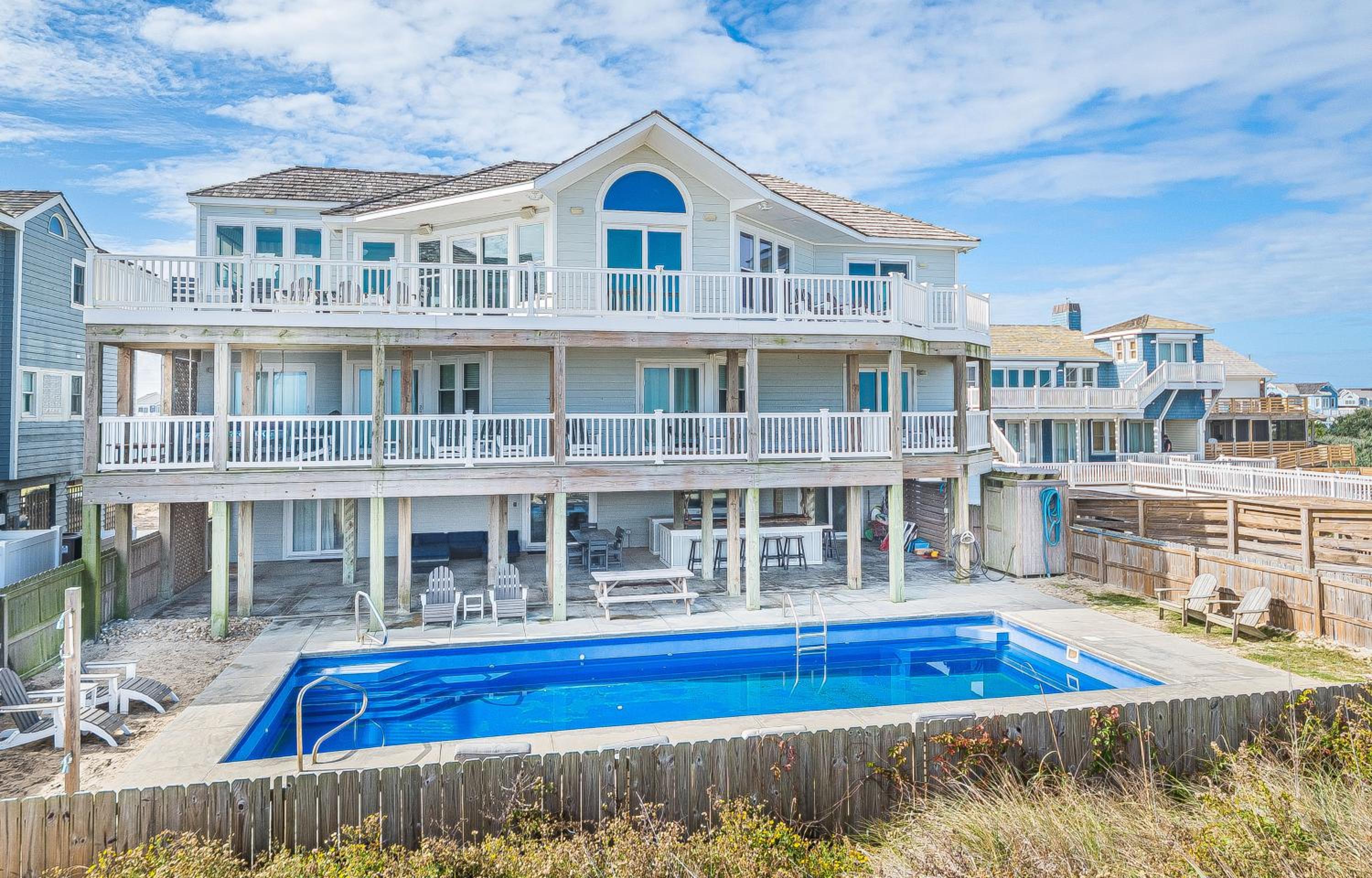 Driftwood - Village at Nags Head MP 15, Oceanfront, Elevator, Pool, Hot Tub, Pool Table, Pets OK