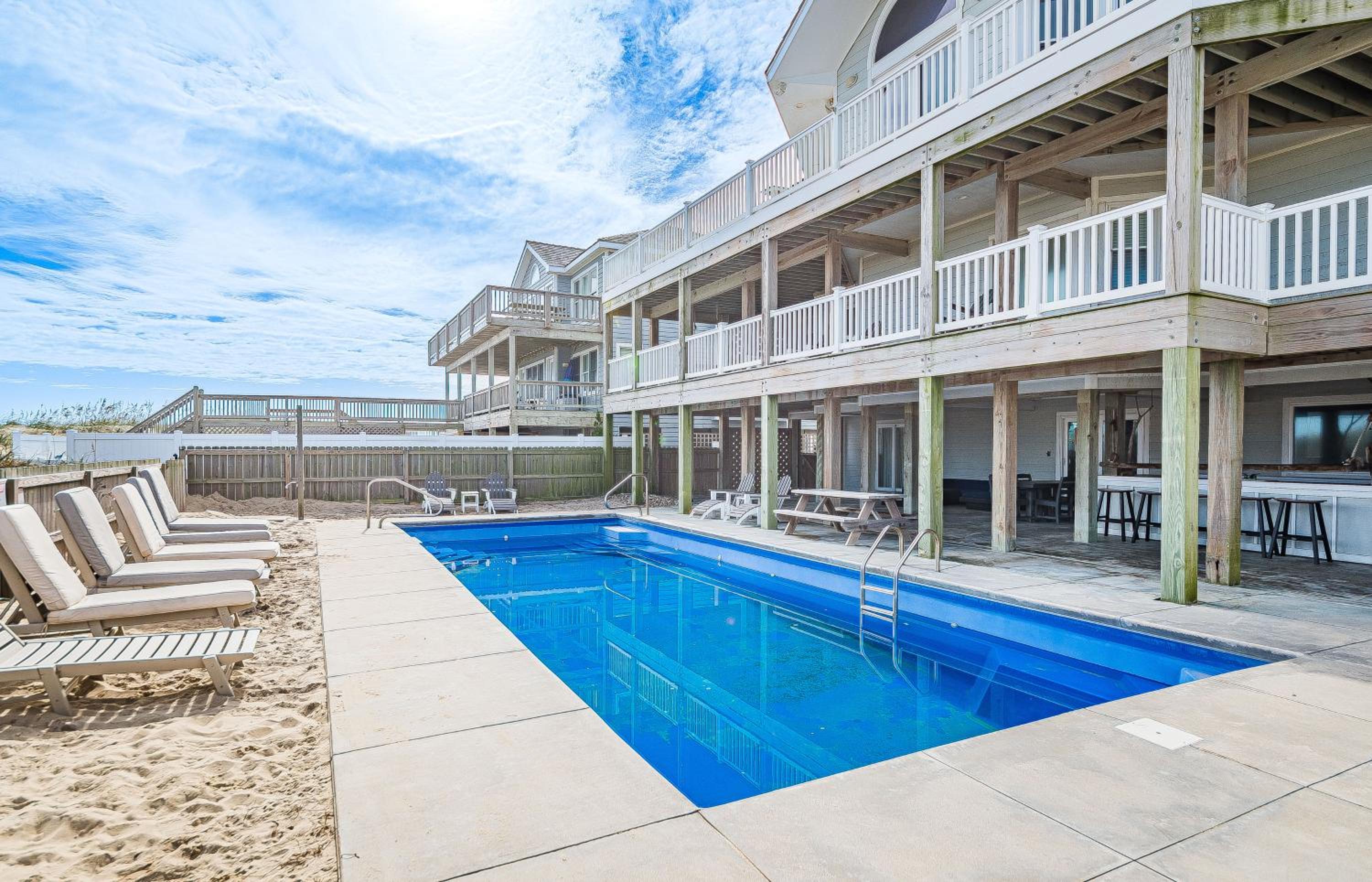 Driftwood - Village at Nags Head MP 15, Oceanfront, Elevator, Pool, Hot Tub, Pool Table, Pets OK