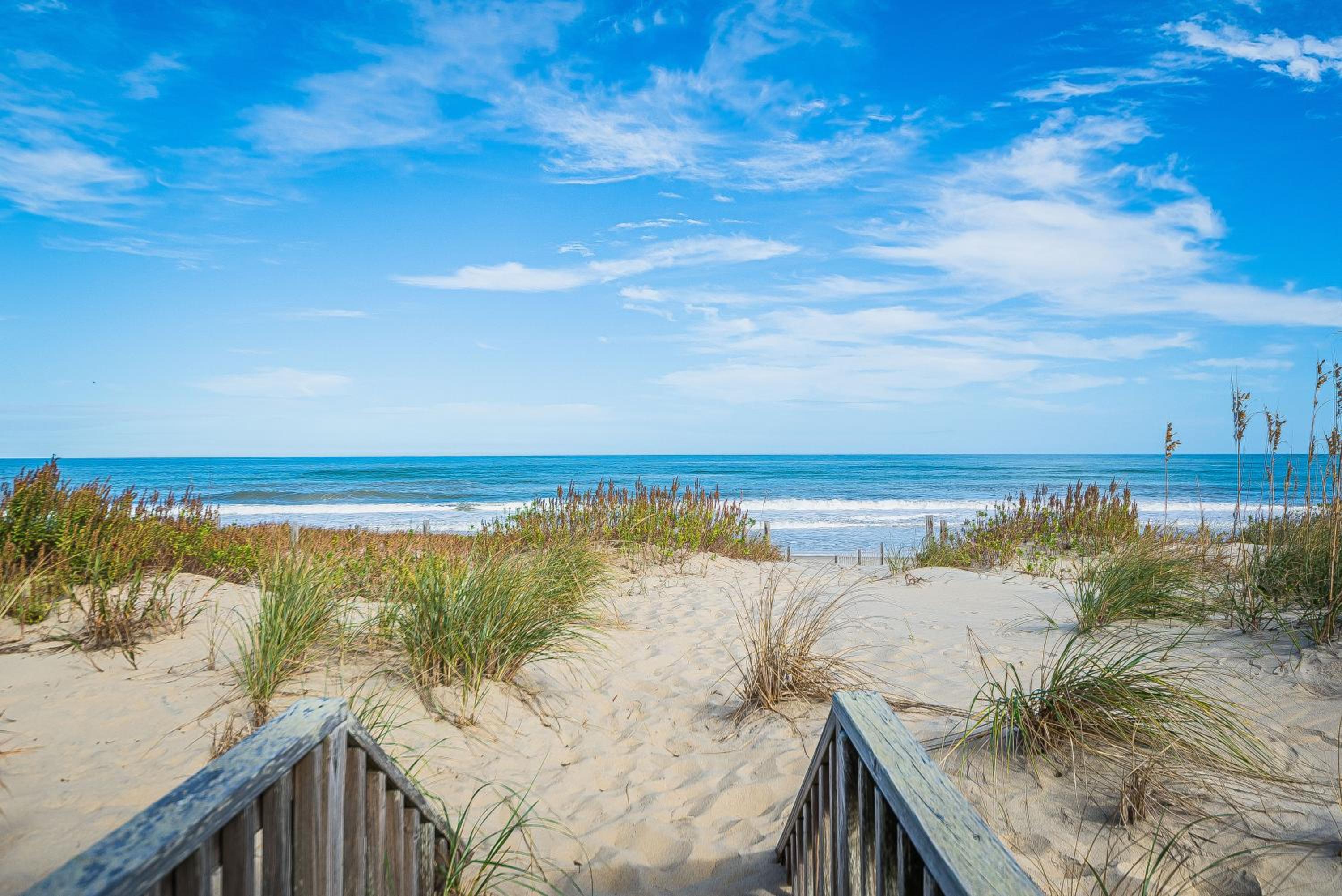 Outside-In - S Nags Head MP 18.5, Luxury Oceanfront, Elevator, Pool, Cabana, Home Theatre, Pets OK