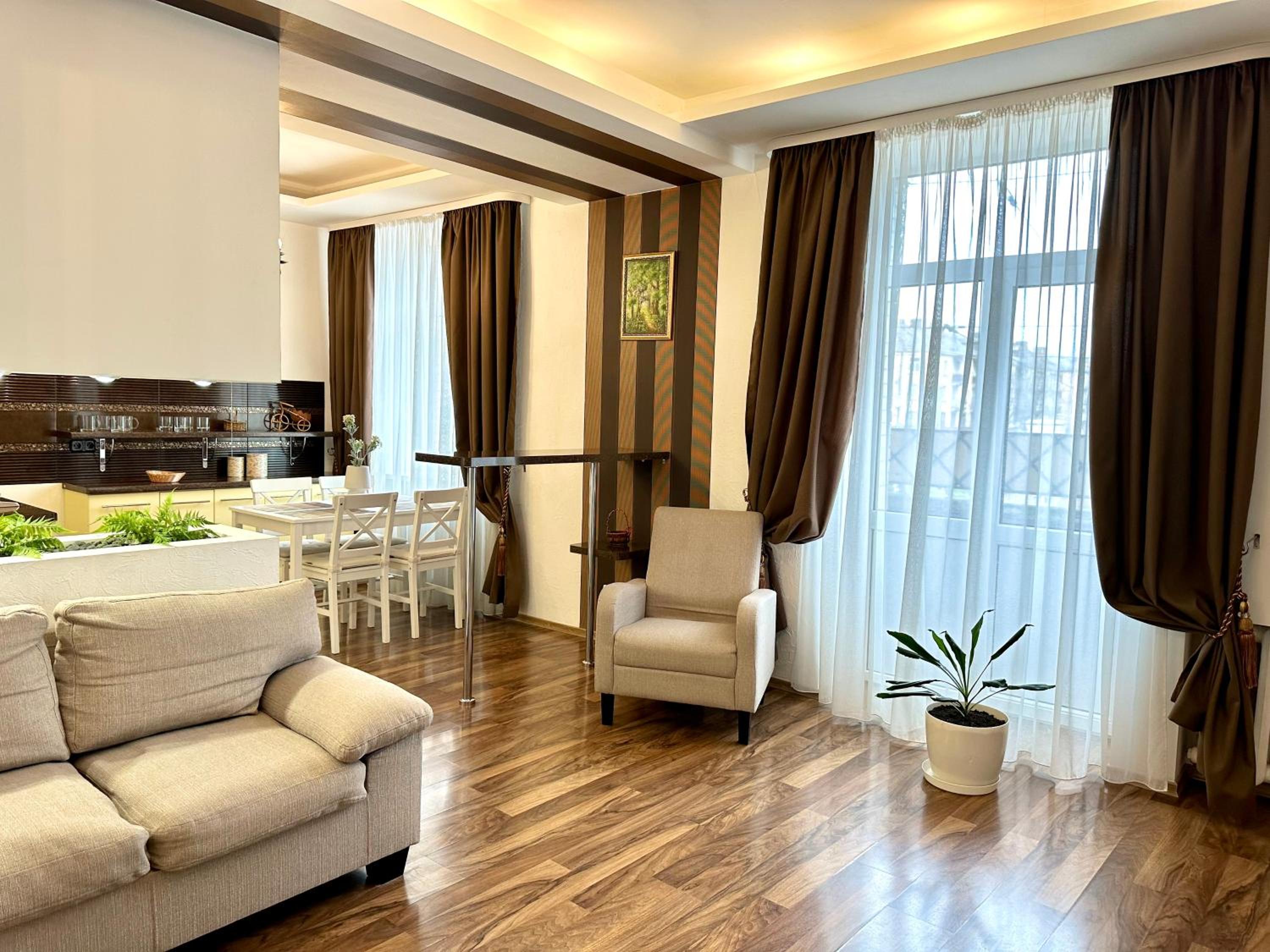 Lux apartments in the city center with a coffee machine, view of a theater, near Zlata Plaza view 5