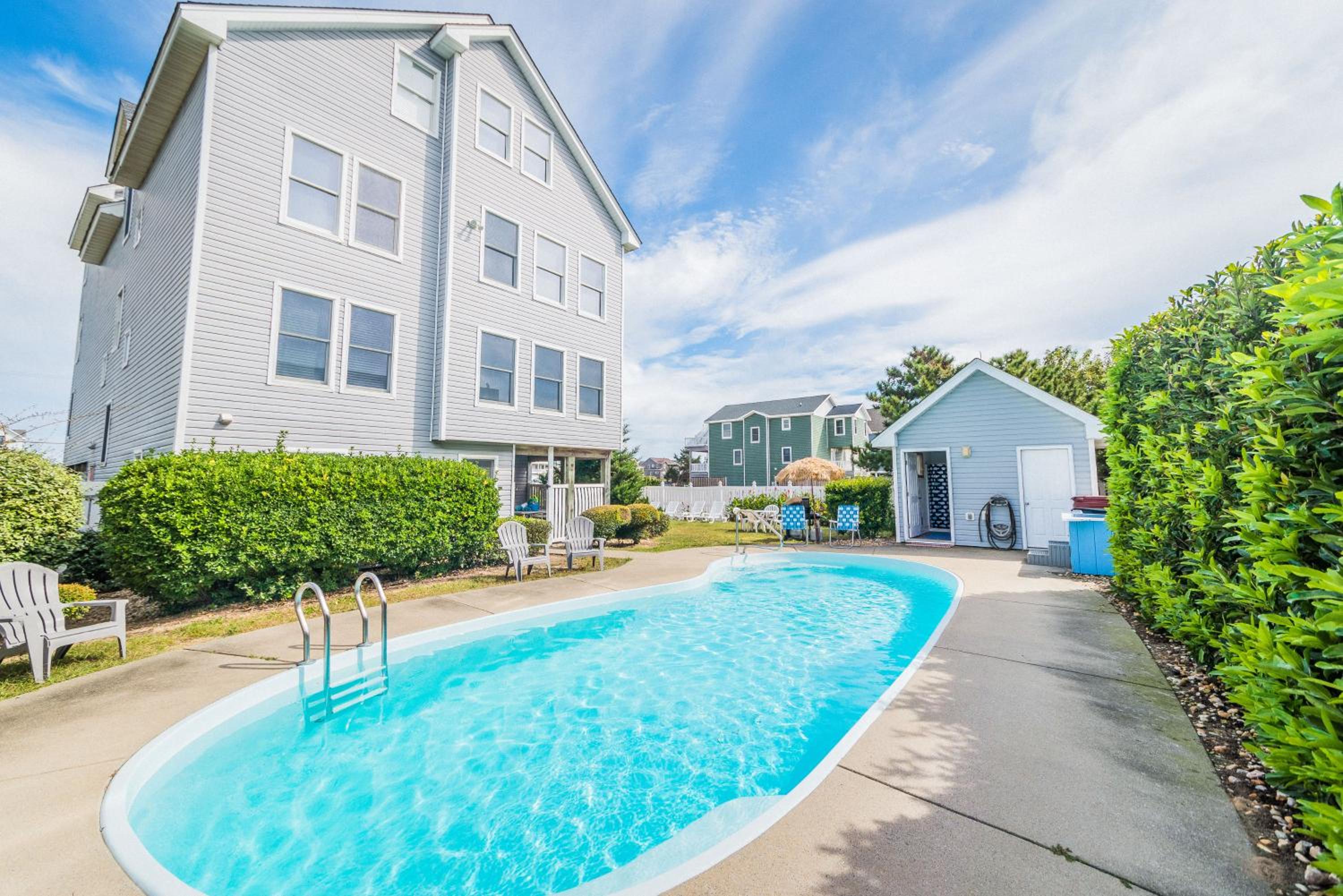 Blue Angel - KDH MP 7, 30 Yds to Beach Access, Ocean View, Pool, Hot Tub, Pets OK, Flex Stays