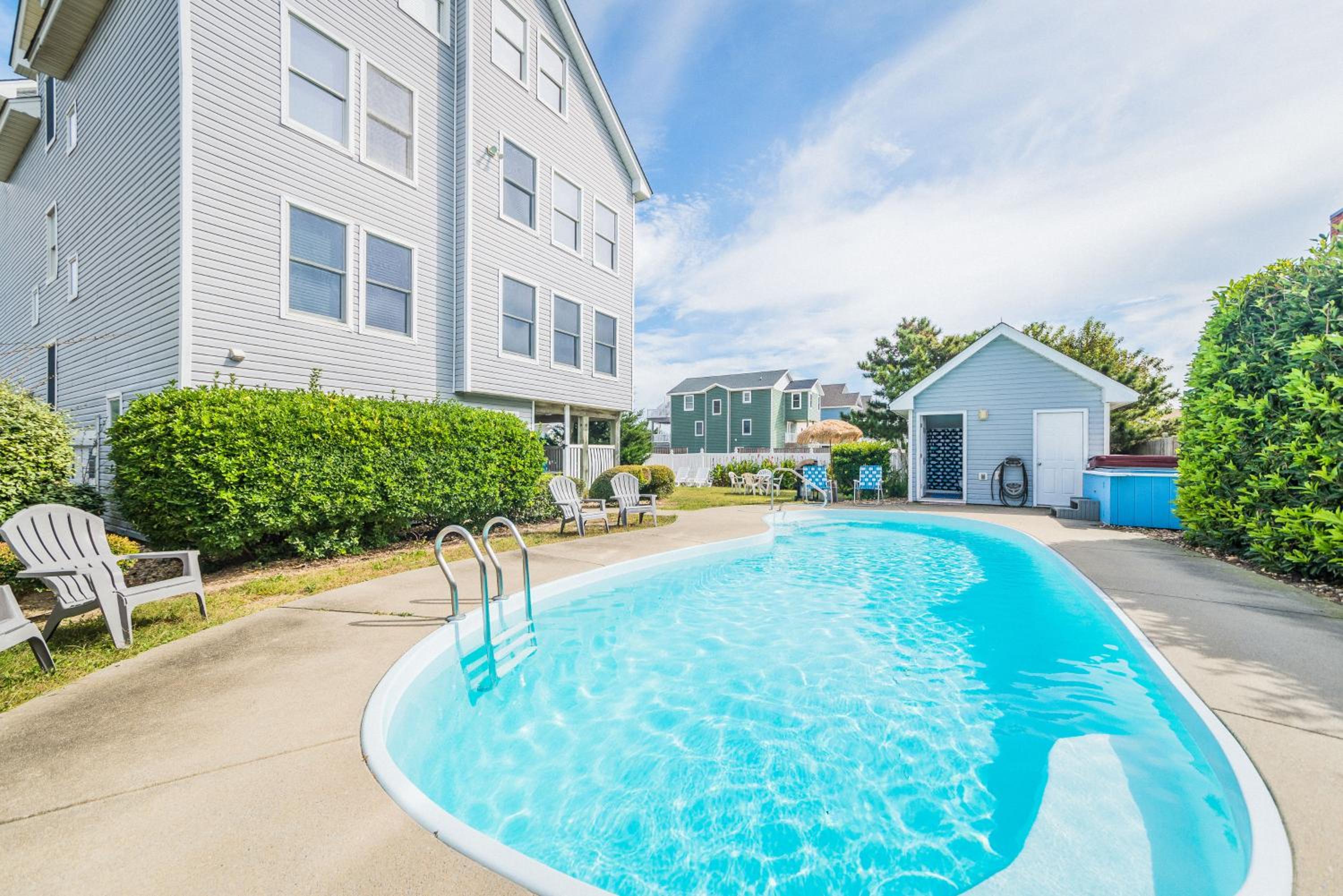 Blue Angel - KDH MP 7, 30 Yds to Beach Access, Ocean View, Pool, Hot Tub, Pets OK, Flex Stays