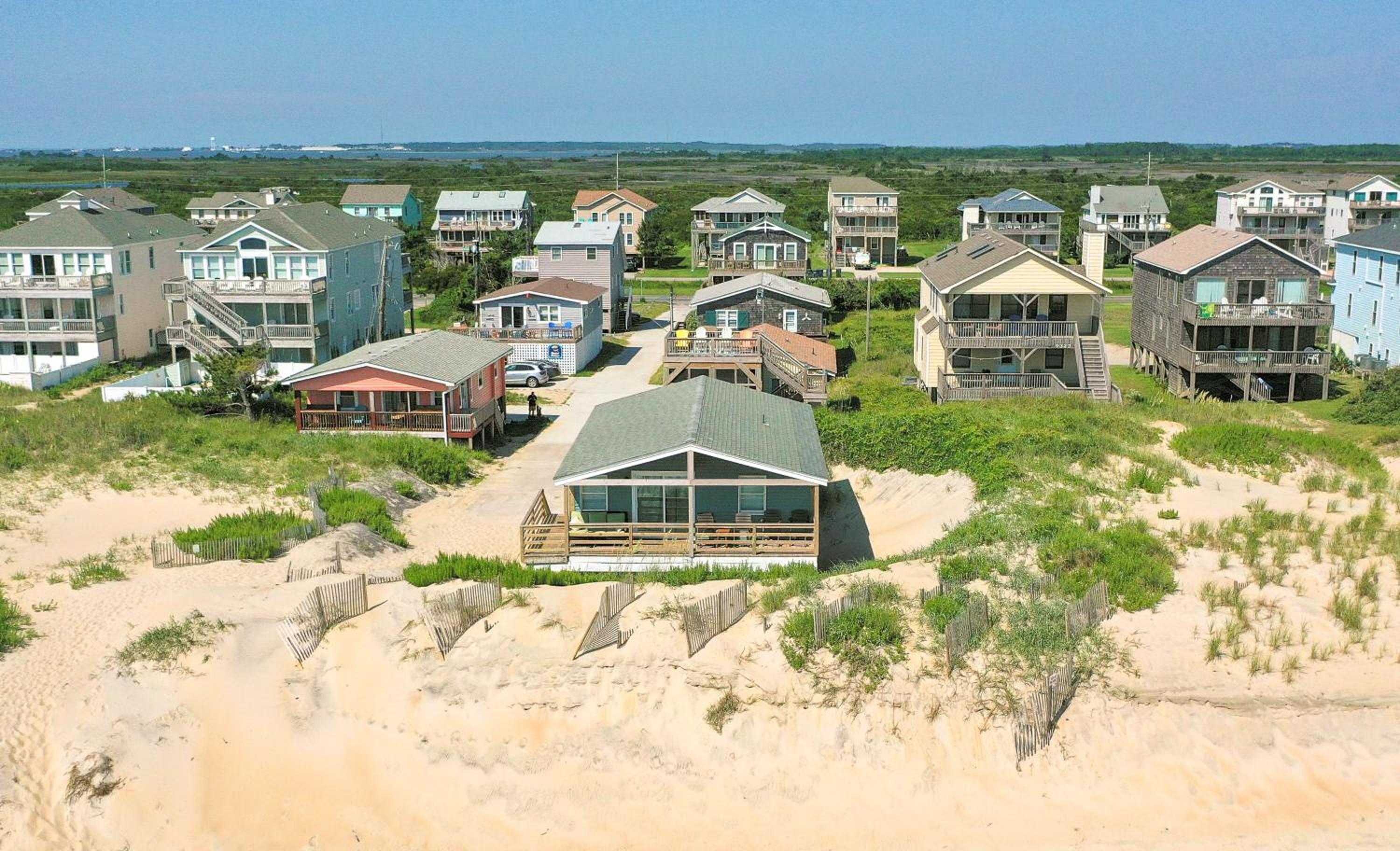 Primrose Cottage - S Nags Head MP 19, Oceanfront, Steps to the Water, Well Equipped, Pets OK