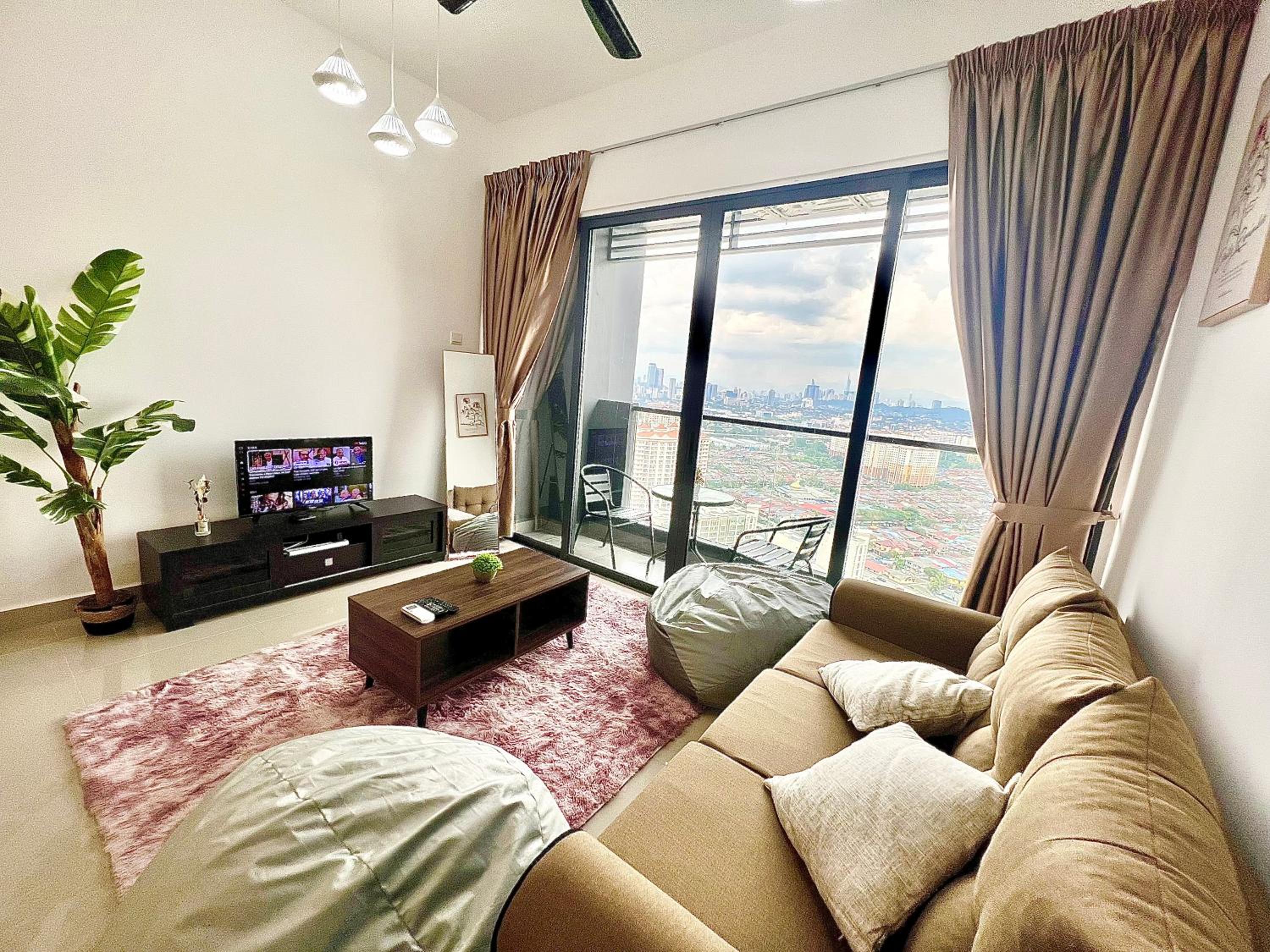 Cozy 1-7 pax Sunway Pyramid 2Room Wifi TV Balcony photo 7