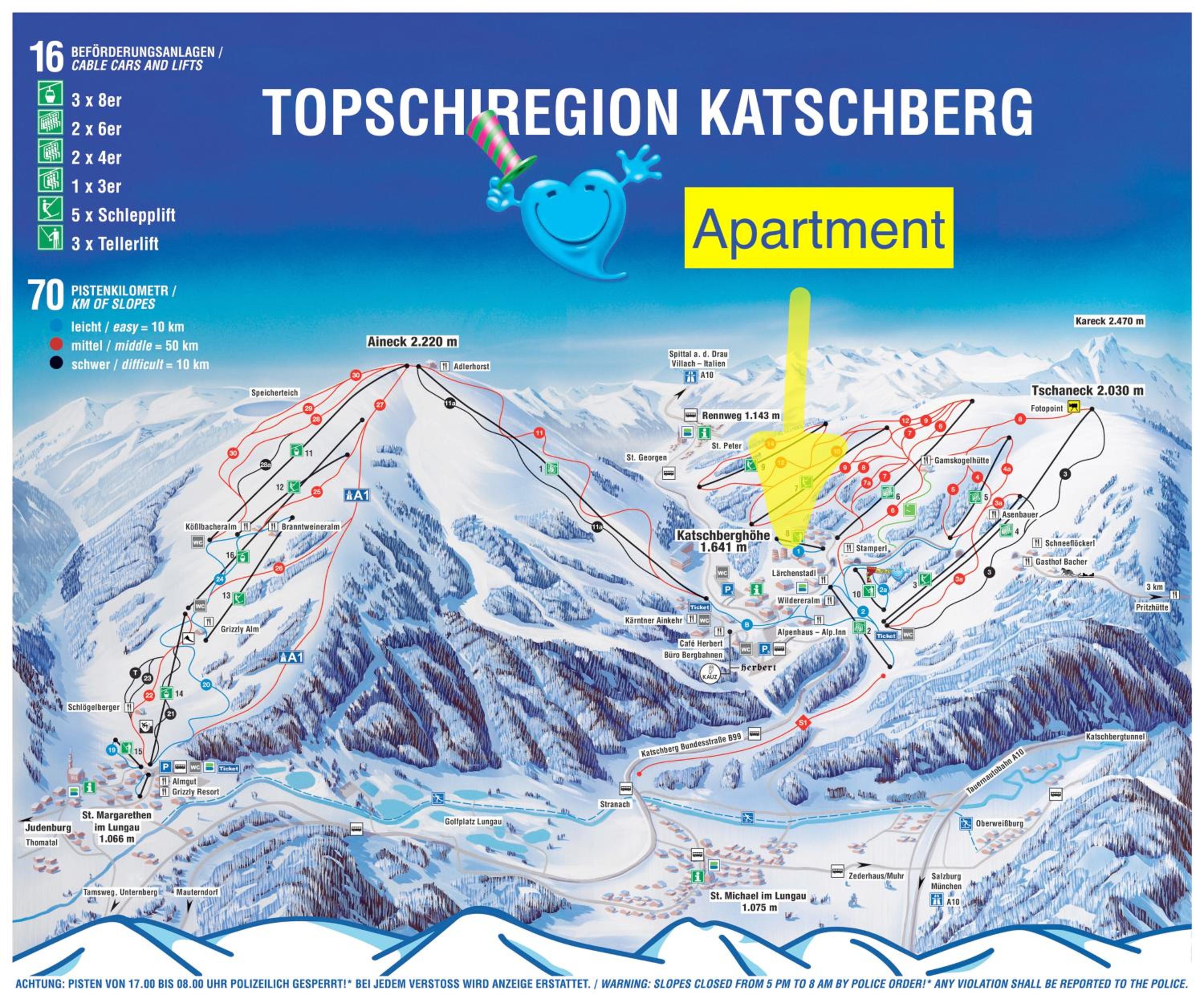 Large Family Apartment Katschberg, Ski-in/o, Sauna, Pool