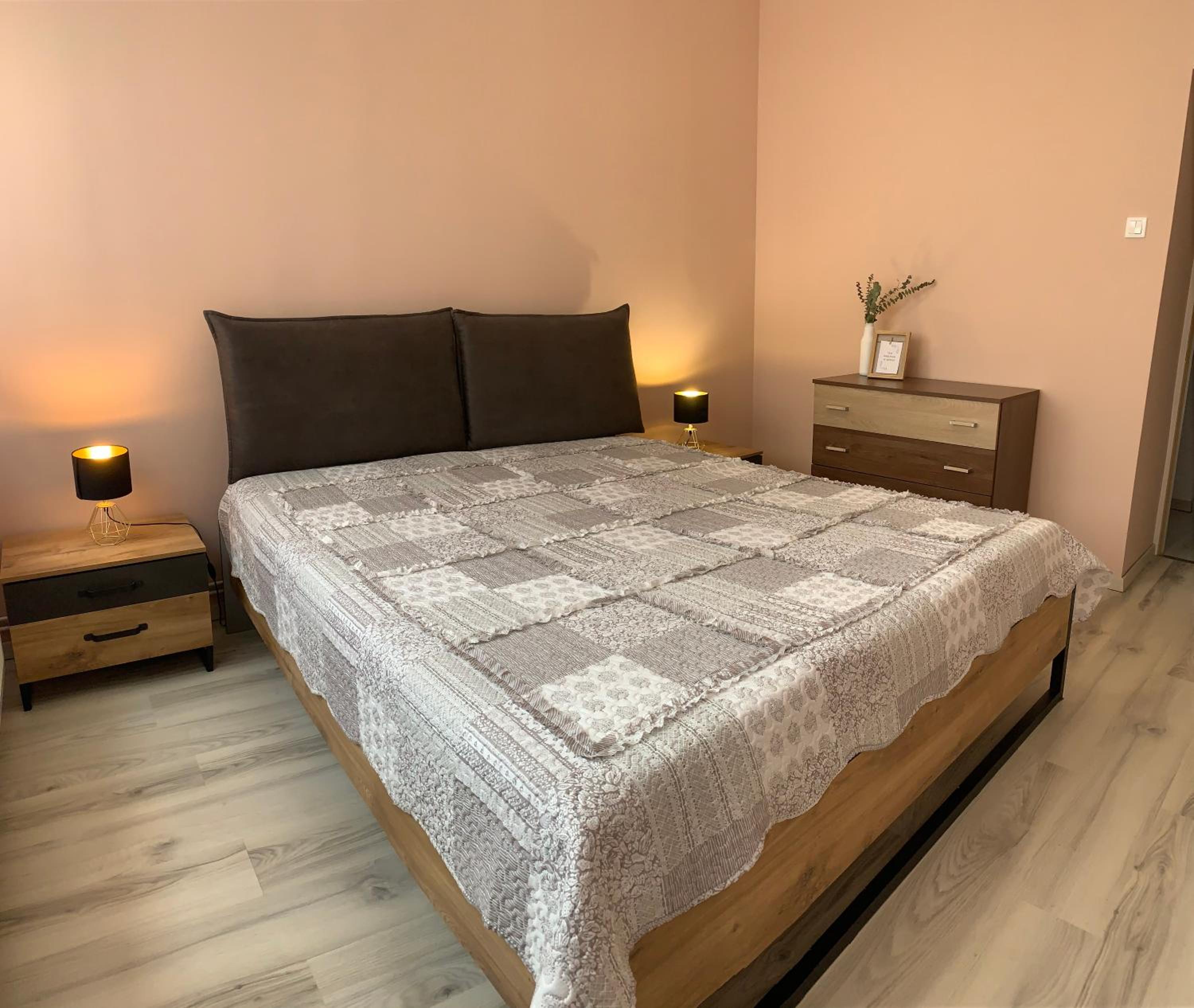 Modern two bedroom flat with balcony