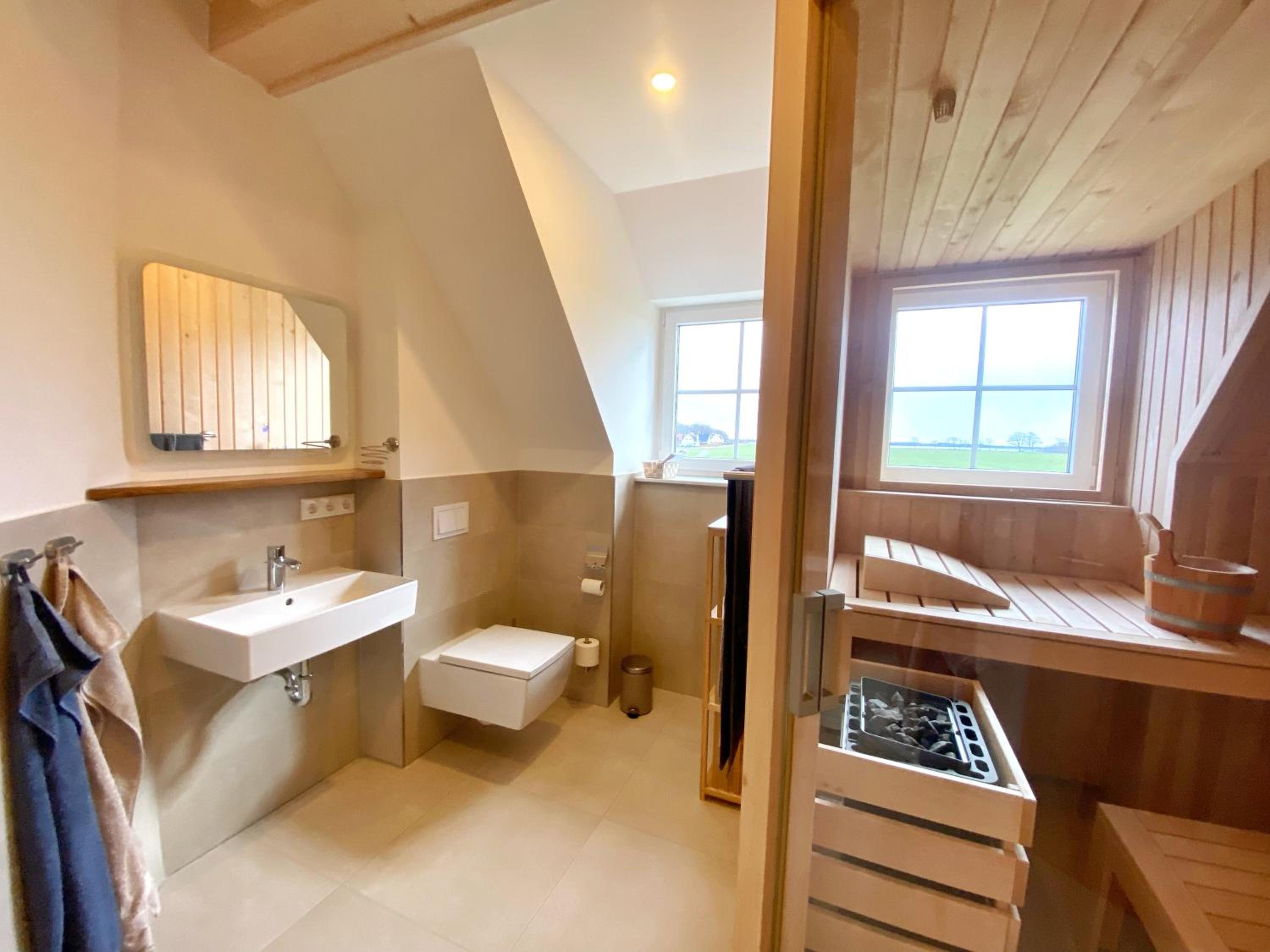 Ferienhaus Distelfink mit Sauna und Kamin