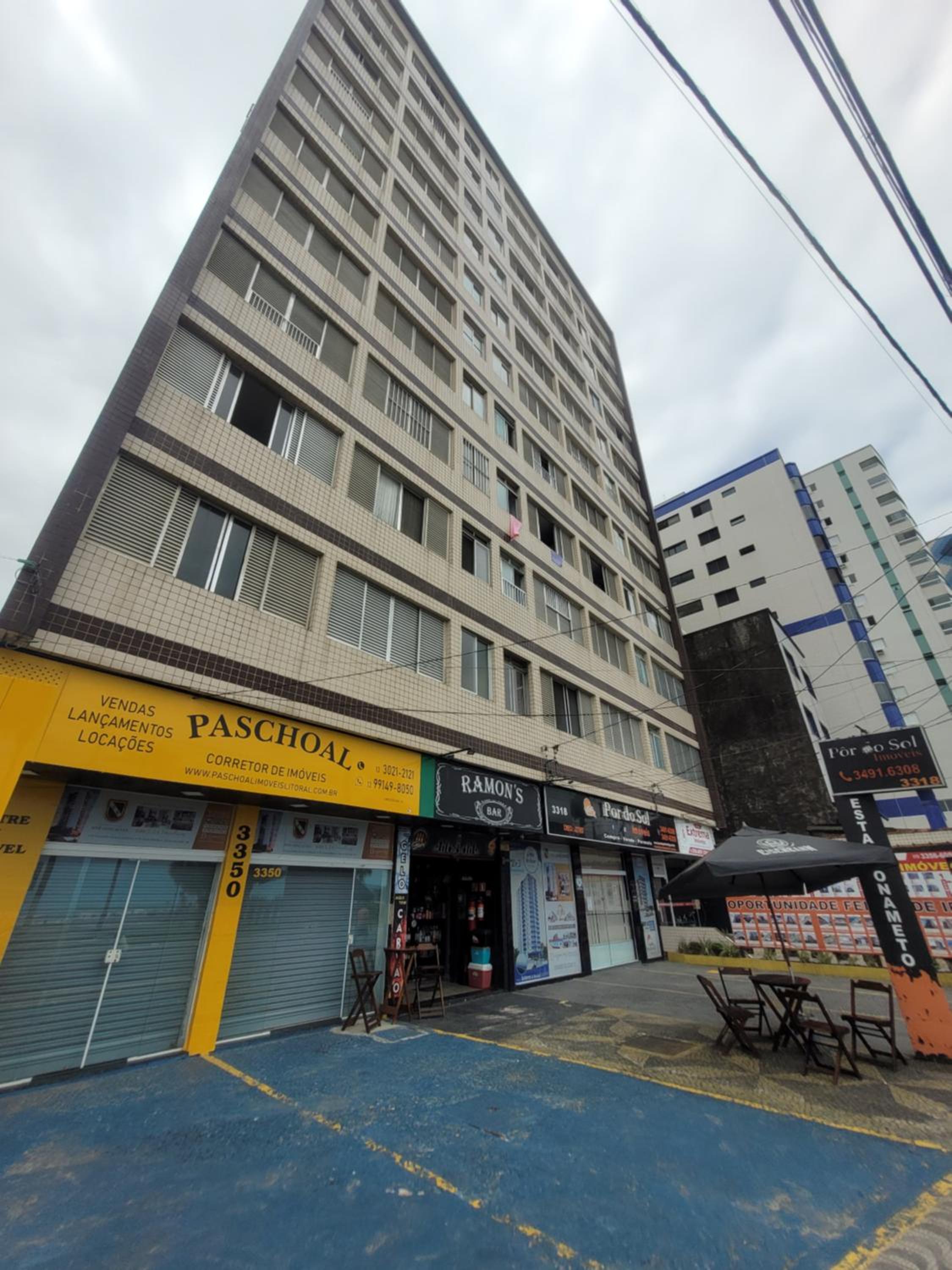 Apartamento Aconchego Frente Mar - Vila Guilhermina Praia Grande SP - Cozinha Completa - Climatizador de Ar - TV a Cabo - Wi-Fi