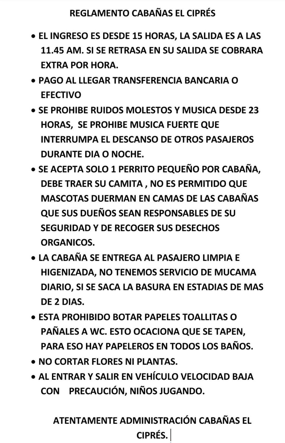 Cabanas El Cipres