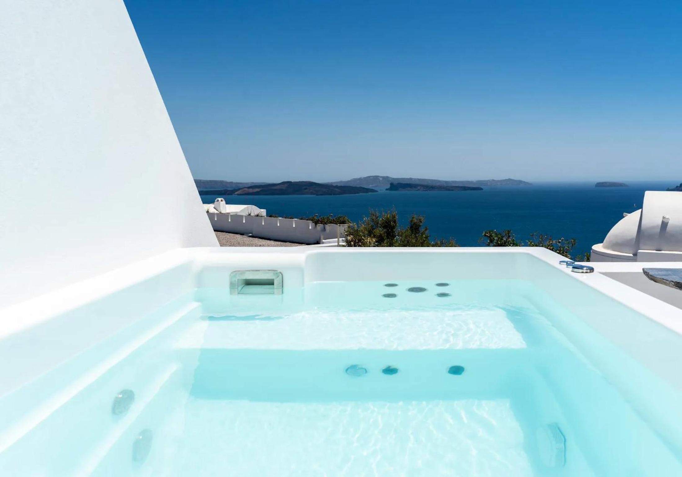 Amazing Santorini Villa Blue Horizon Villa 1 Bedroom Outdoor Plunge Pool photo 5